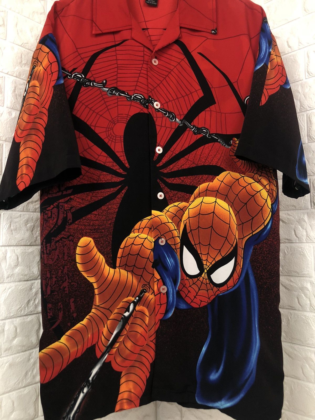 Marvel Comics × Vintage Vintage Spider Man Shirt All Over Print Size US XXL / EU 58 / 5 - 4 Thumbnail