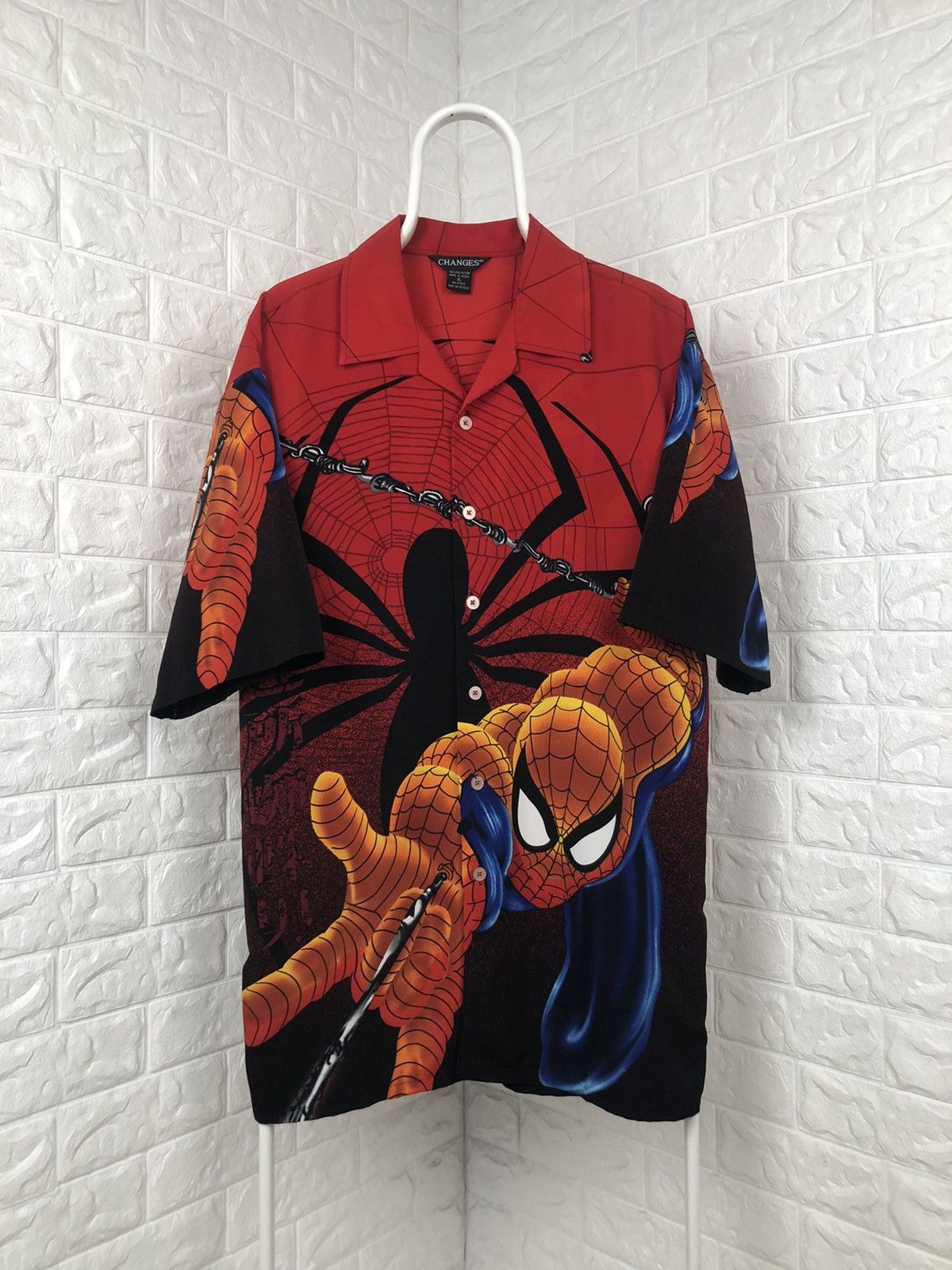 Marvel Comics × Vintage Vintage Spider Man Shirt All Over Print Size US XXL / EU 58 / 5 - 1 Thumbnail
