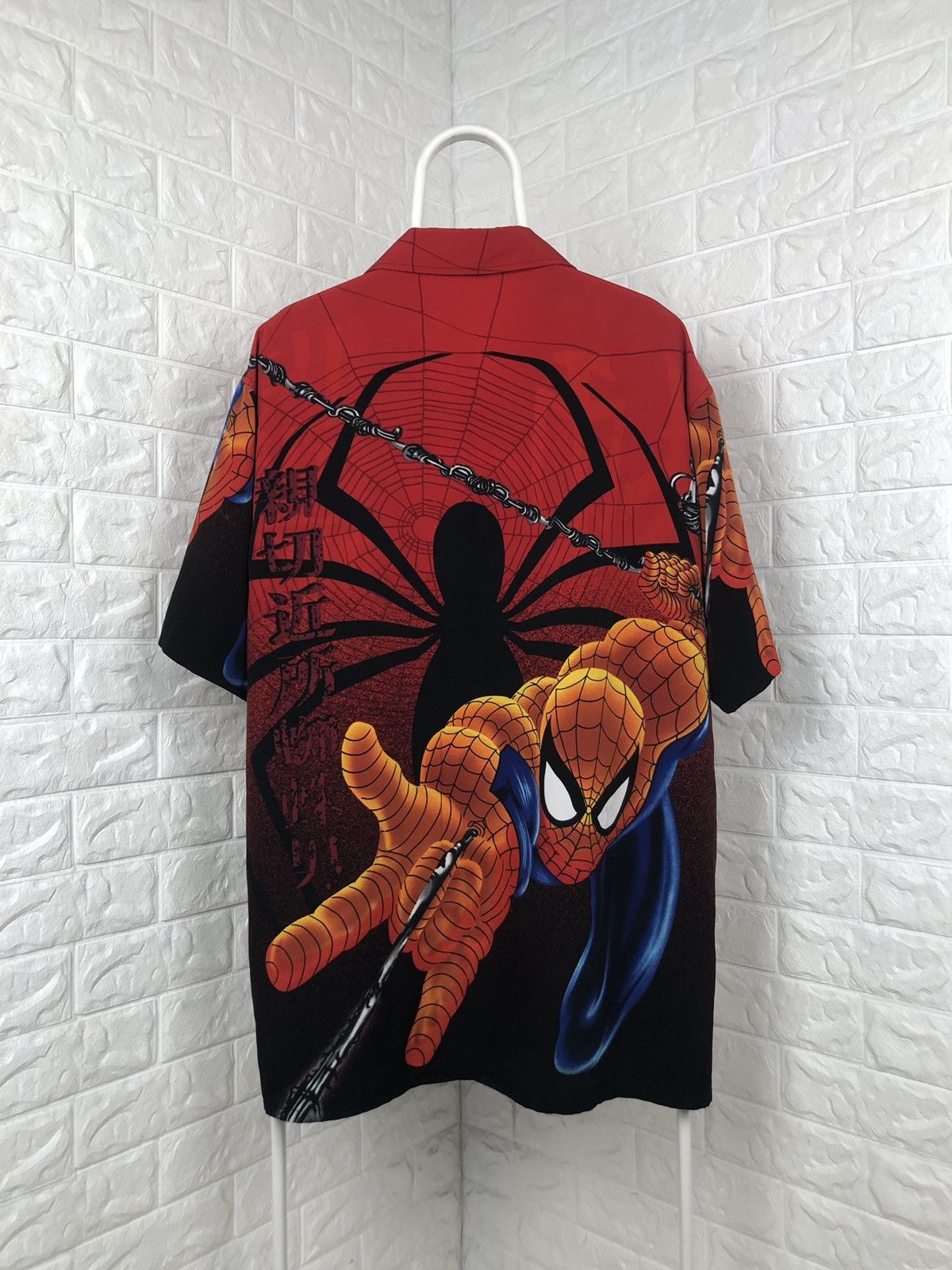 Marvel Comics × Vintage Vintage Spider Man Shirt All Over Print Size US XXL / EU 58 / 5 - 2 Thumbnail