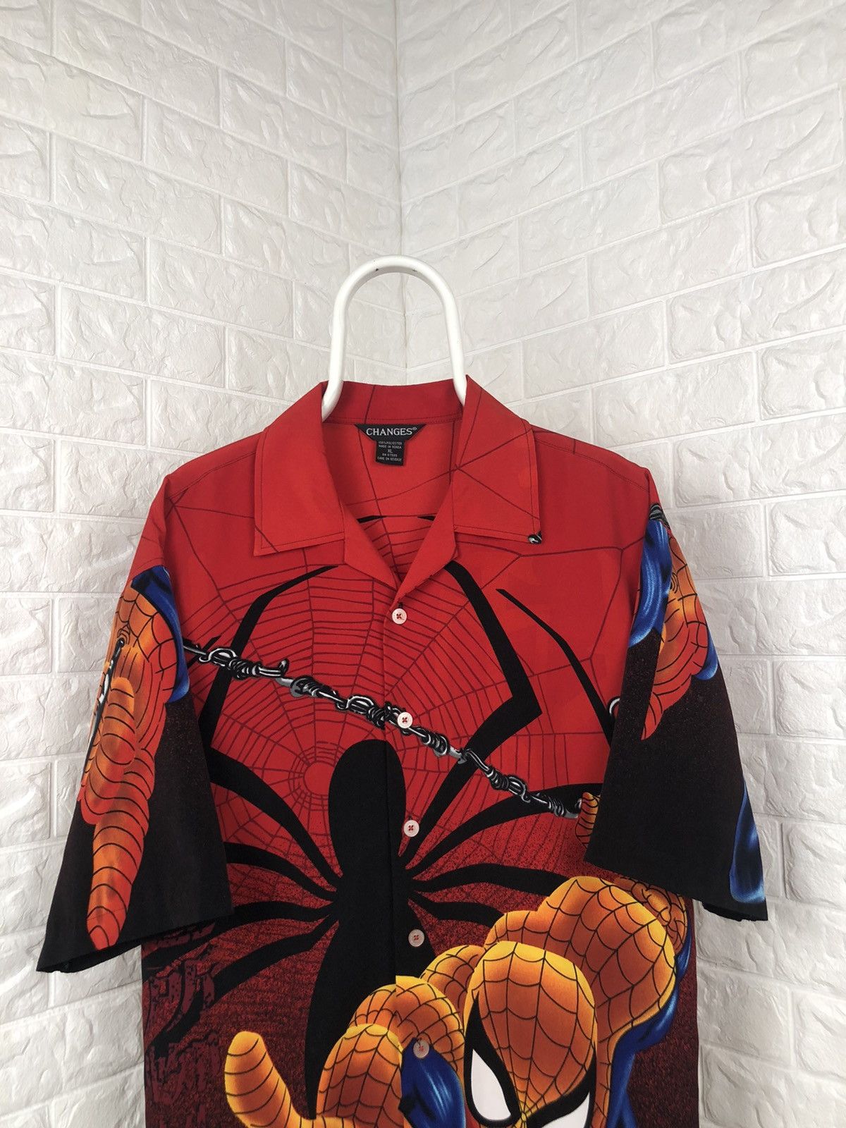 Marvel Comics × Vintage Vintage Spider Man Shirt All Over Print Size US XXL / EU 58 / 5 - 3 Thumbnail