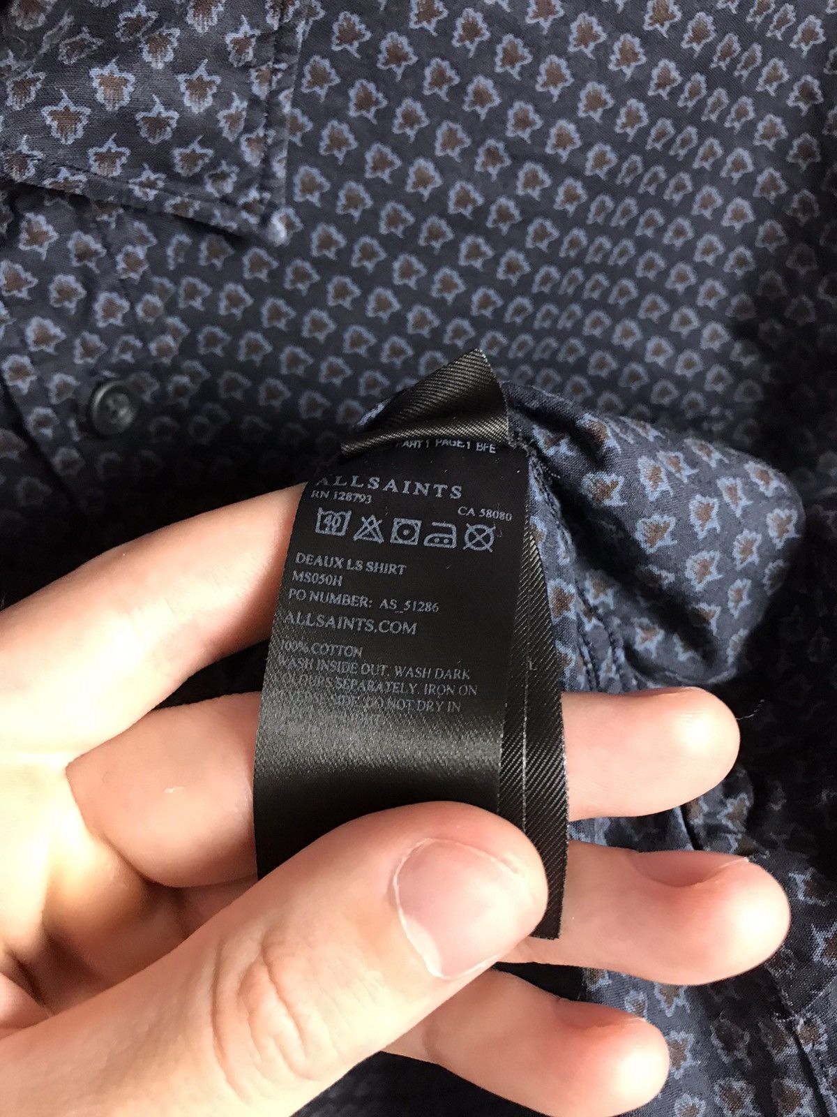 Allsaints Allsaints luxury streetwear shirt Size US M / EU 48-50 / 2 - 5 Thumbnail