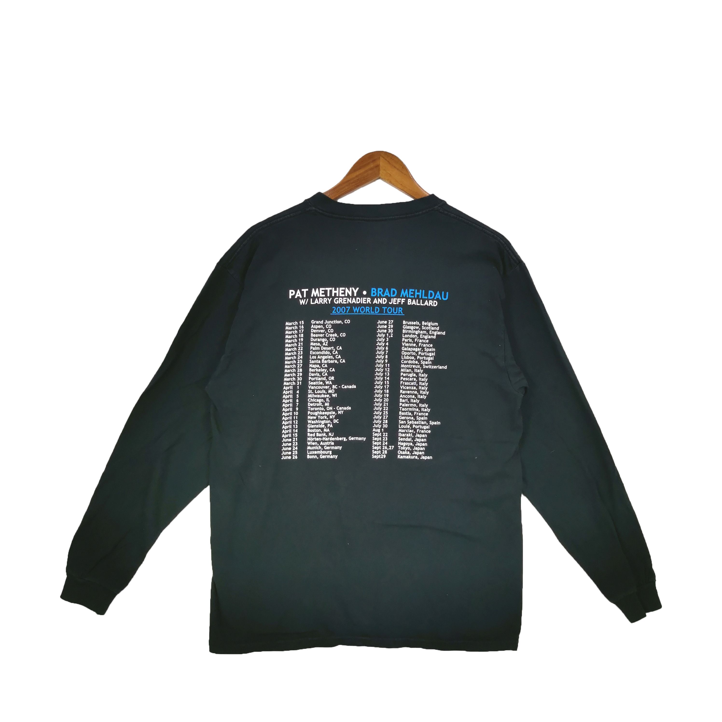 Band Tees Vintage 90s Pat Metheny T Shirt Jazz Band Tour Tees Size US M / EU 48-50 / 2 - 2 Thumbnail