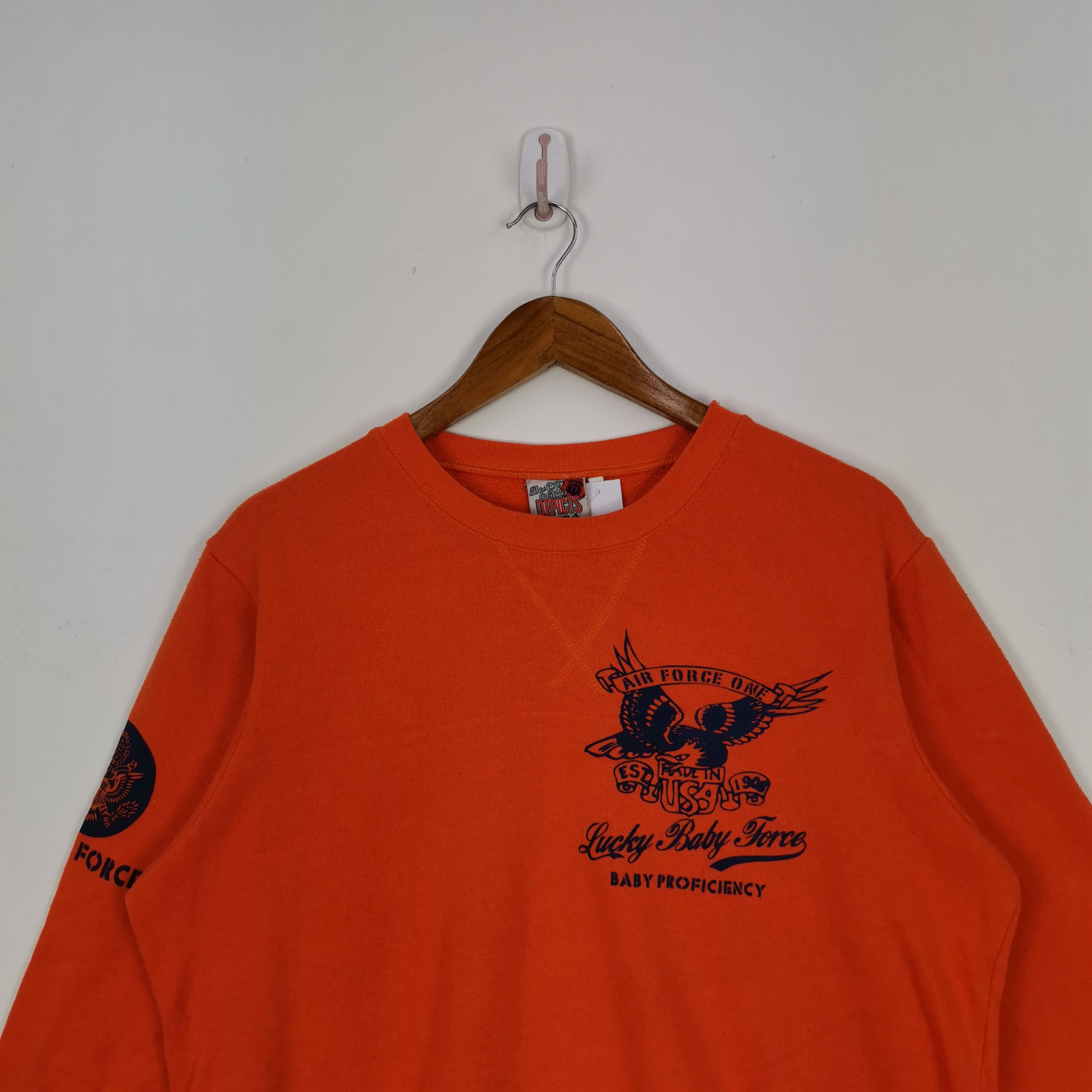 Japanese Brand × Vintage US Army Force Sweatshirt Sweater Japanese Ted Company Size US L / EU 52-54 / 3 - 3 Thumbnail