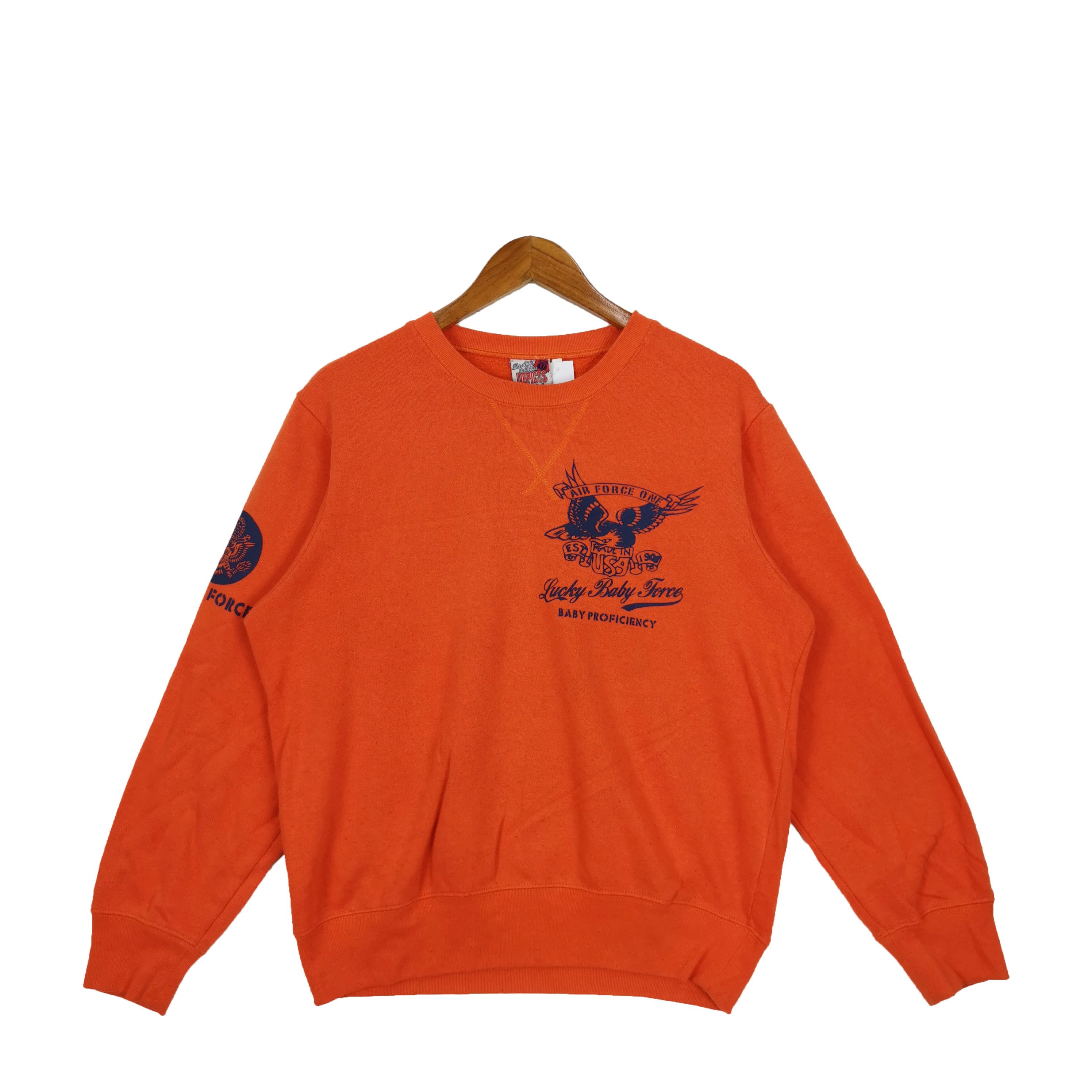 Japanese Brand × Vintage US Army Force Sweatshirt Sweater Japanese Ted Company Size US L / EU 52-54 / 3 - 1 Thumbnail