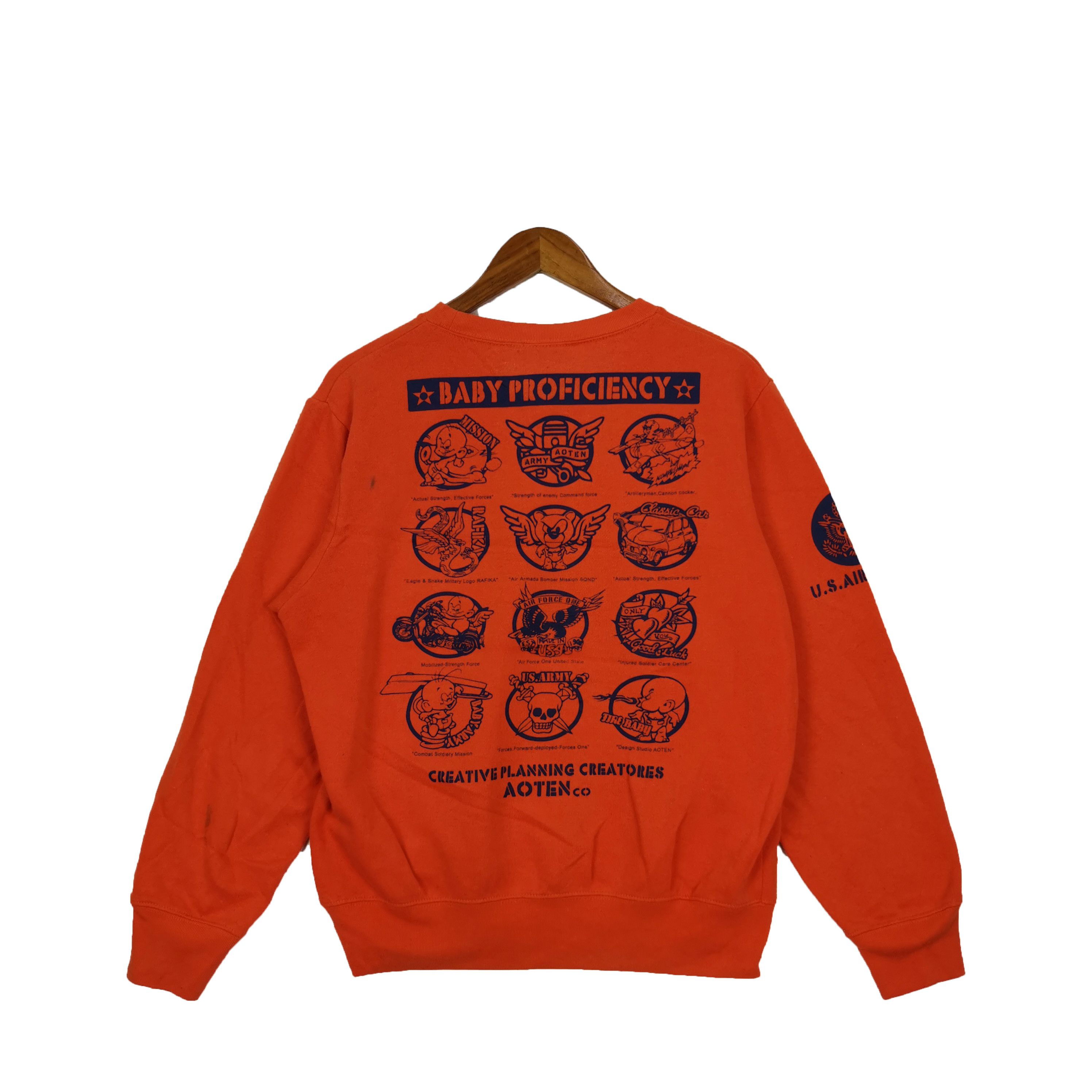 Japanese Brand × Vintage US Army Force Sweatshirt Sweater Japanese Ted Company Size US L / EU 52-54 / 3 - 2 Thumbnail