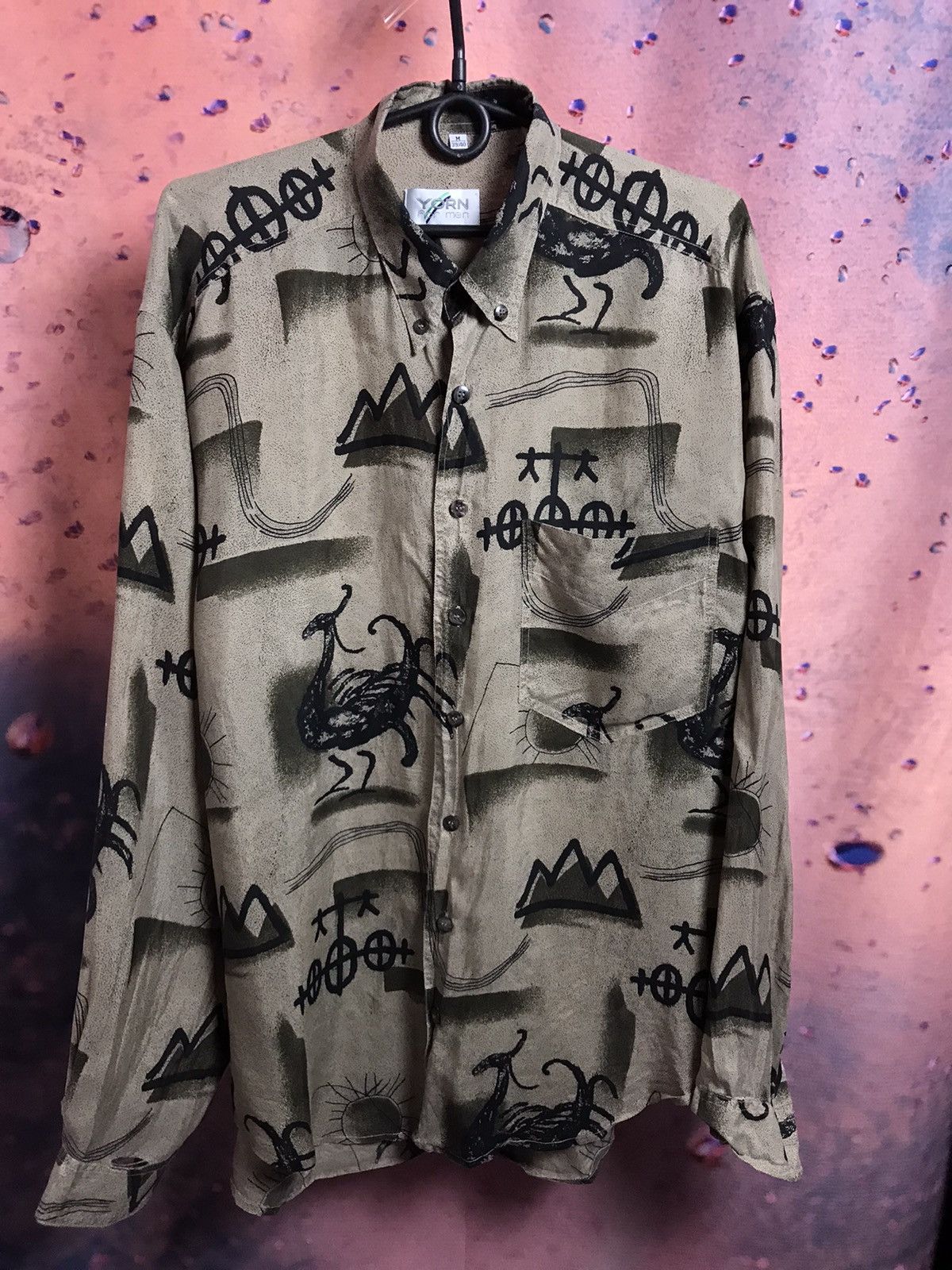 Vintage Vintage crazy Hawaiian streetwear silk shirt Size US L / EU 52-54 / 3 - 2 Thumbnail