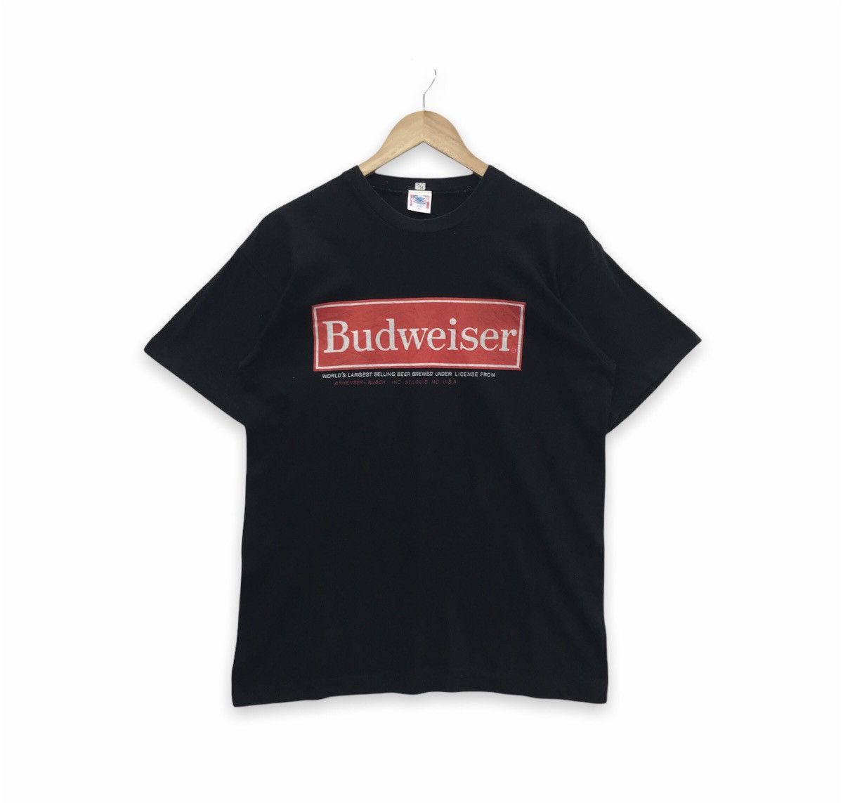 image of Budweiser Board Logo Tee in Black, Men's (Size Medium)