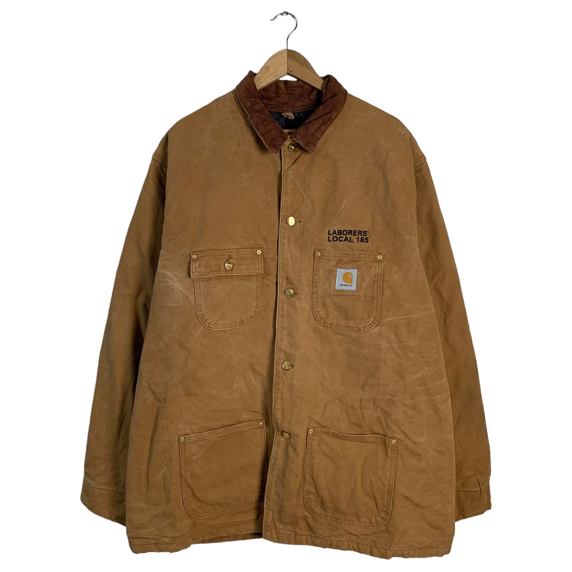 image of Carhartt Carhatt Laborers Local 185 Workwear Jacket in Brown, Men's (Size XL)