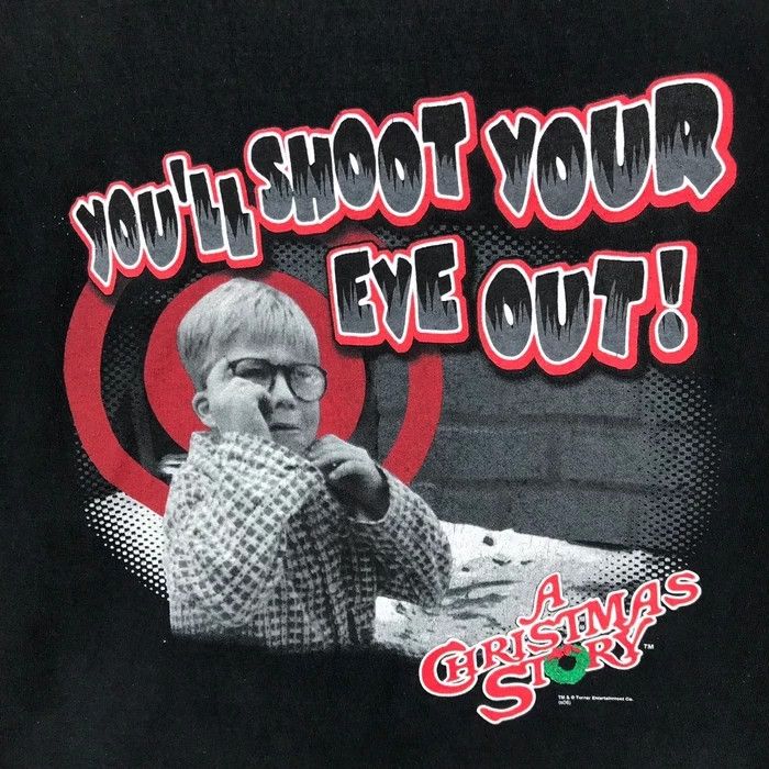 Vintage A CHRISTMAS STORY You’ll shoot your eye out Movie T Shirt Size US XL / EU 56 / 4 - 2 Thumbnail