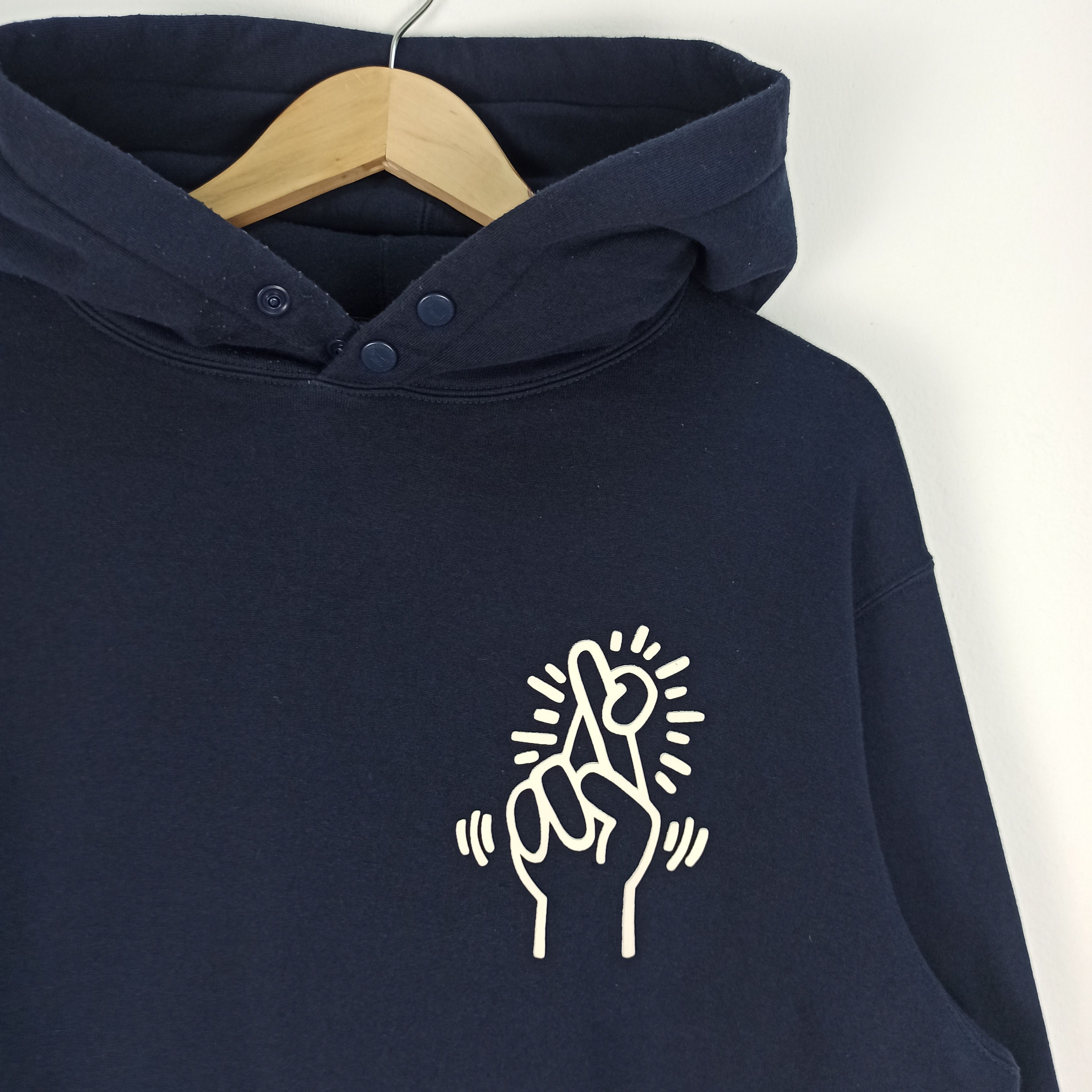 Keith Haring 🔥STEALS🔥 Vintage Keith Haring Big Logo Spell Out Hoodie Size US L / EU 52-54 / 3 - 3 Thumbnail