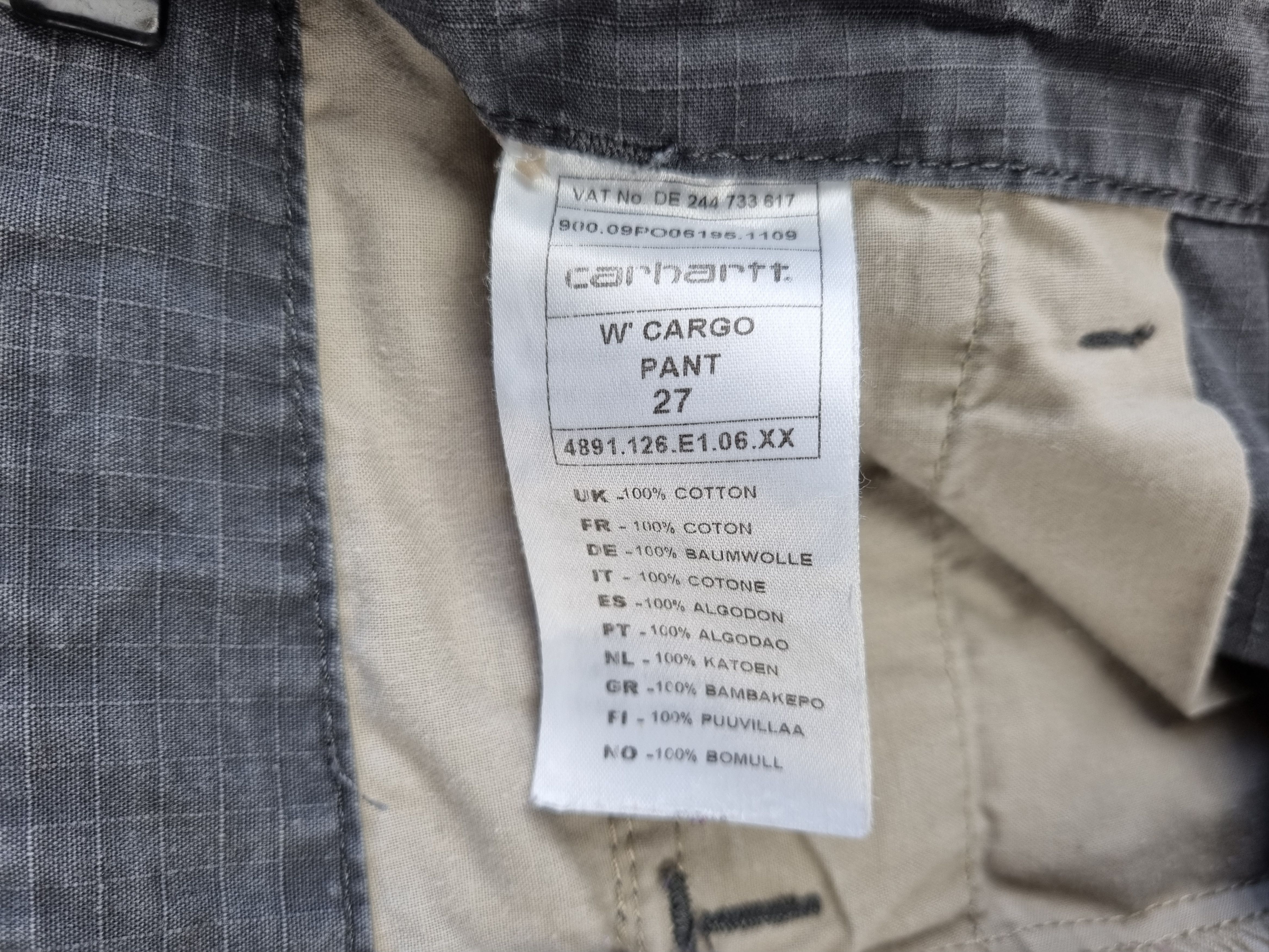 Carhartt × Vintage Carhartt Cargo Rare Size Gray Vintage Cargo Pants Size US 27 - 6 Thumbnail