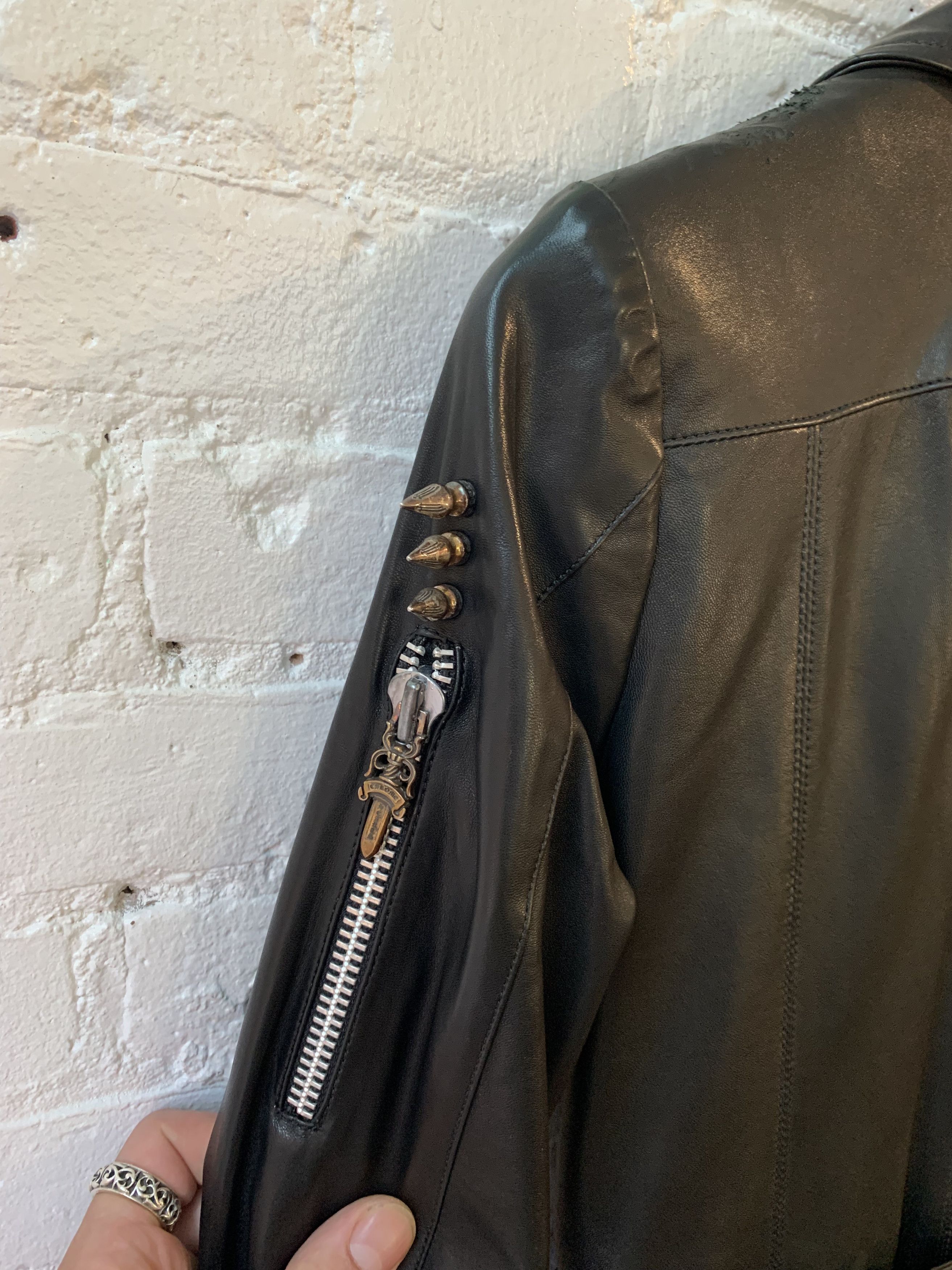 Chrome Hearts CHROME HEARTS 1/1 80 CROSS LEATHER GRIM REAPER JACKET Size US S / EU 44-46 / 1 - 12 Thumbnail