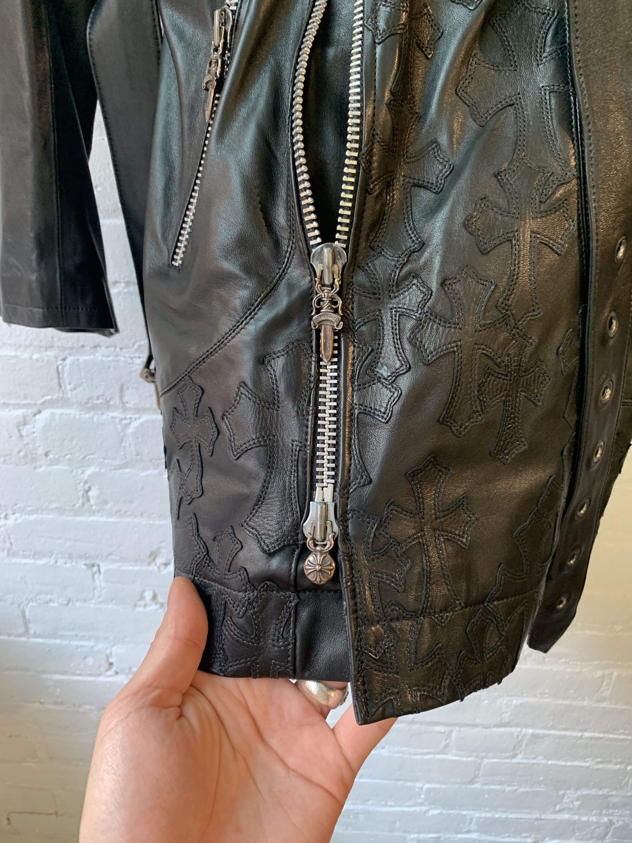 Chrome Hearts CHROME HEARTS 1/1 80 CROSS LEATHER GRIM REAPER JACKET Size US S / EU 44-46 / 1 - 13 Thumbnail