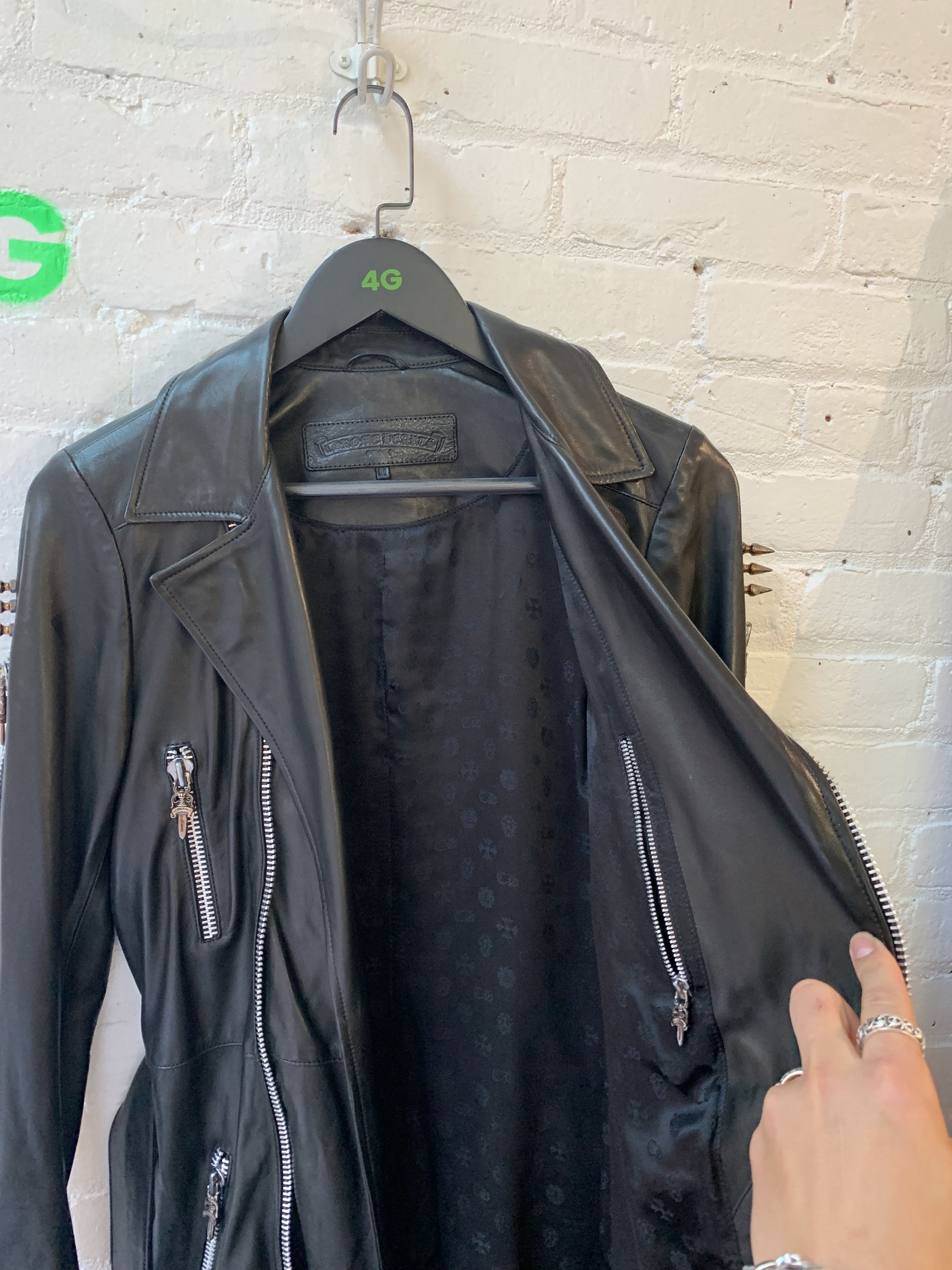 Chrome Hearts CHROME HEARTS 1/1 80 CROSS LEATHER GRIM REAPER JACKET Size US S / EU 44-46 / 1 - 15 Thumbnail