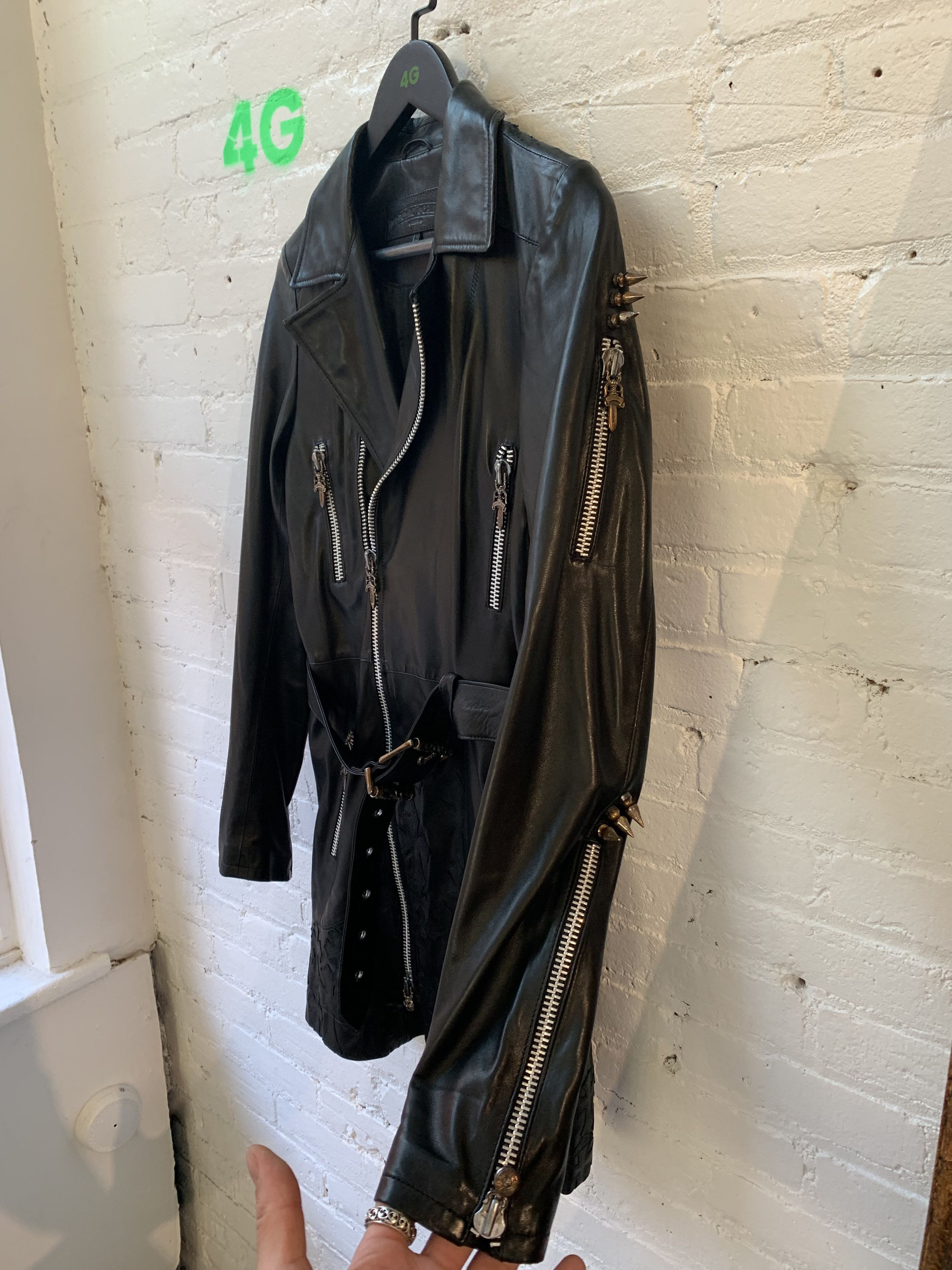 Chrome Hearts CHROME HEARTS 1/1 80 CROSS LEATHER GRIM REAPER JACKET Size US S / EU 44-46 / 1 - 7 Thumbnail