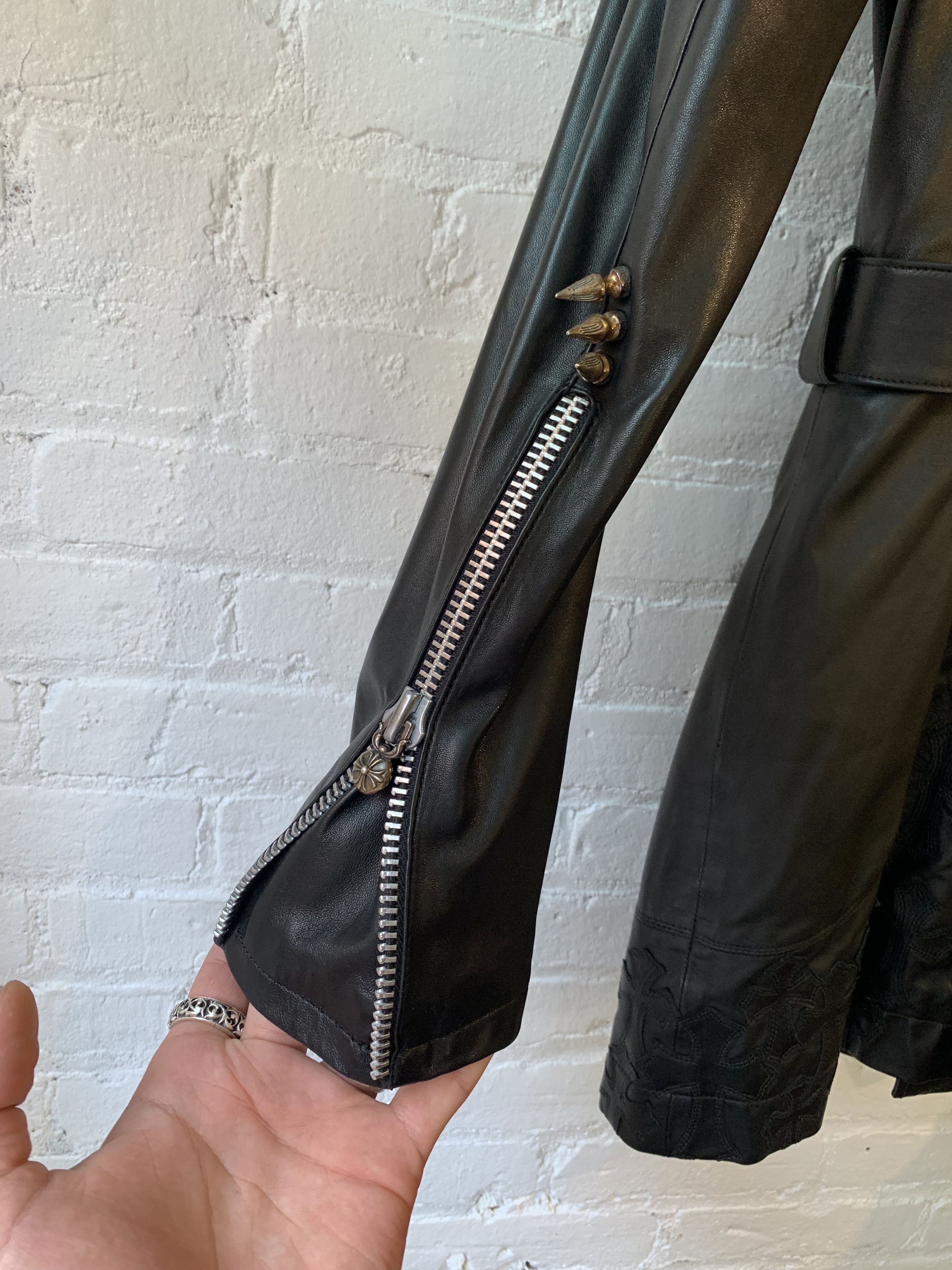 Chrome Hearts CHROME HEARTS 1/1 80 CROSS LEATHER GRIM REAPER JACKET Size US S / EU 44-46 / 1 - 11 Thumbnail