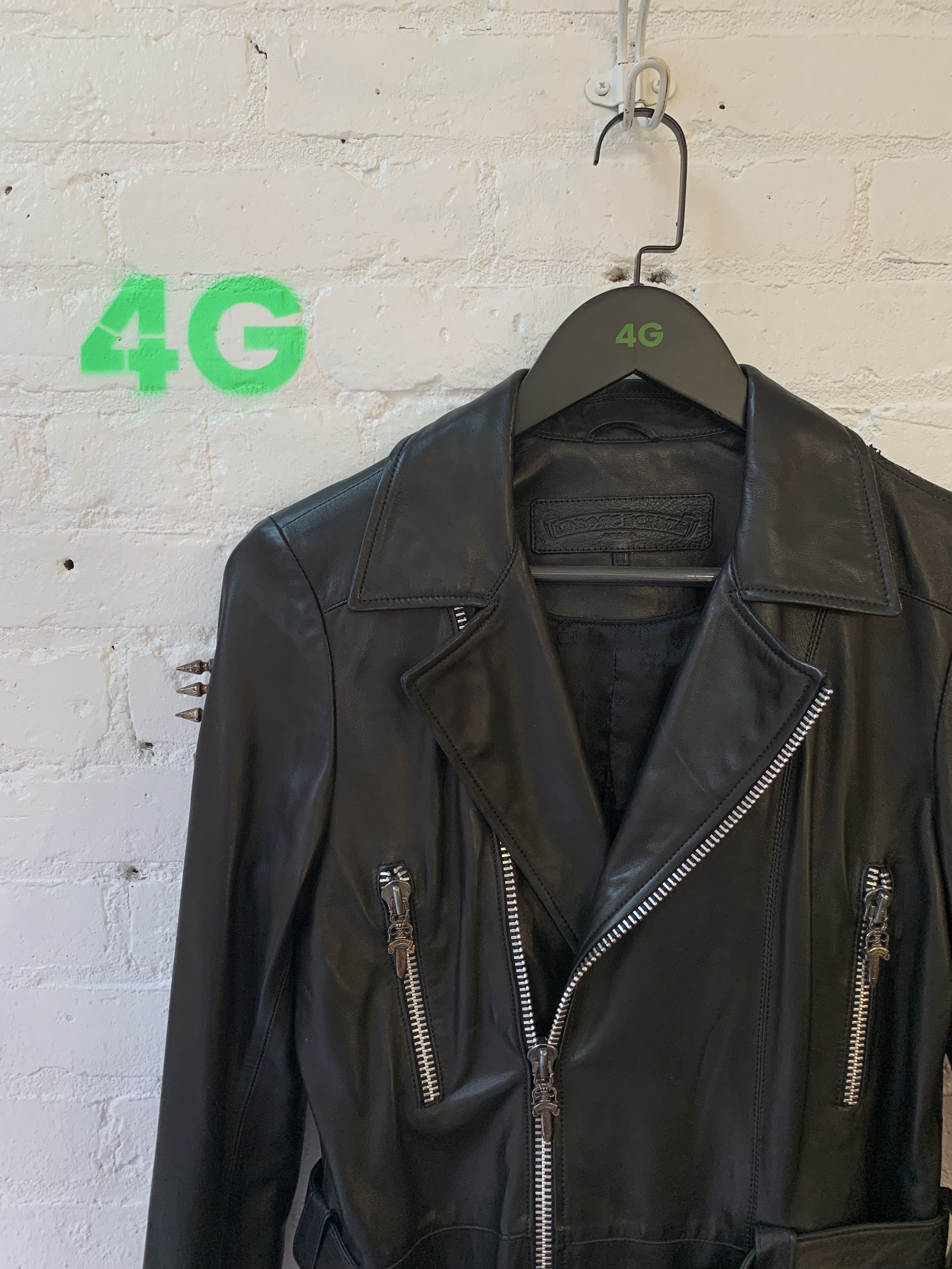 Chrome Hearts CHROME HEARTS 1/1 80 CROSS LEATHER GRIM REAPER JACKET Size US S / EU 44-46 / 1 - 3 Thumbnail