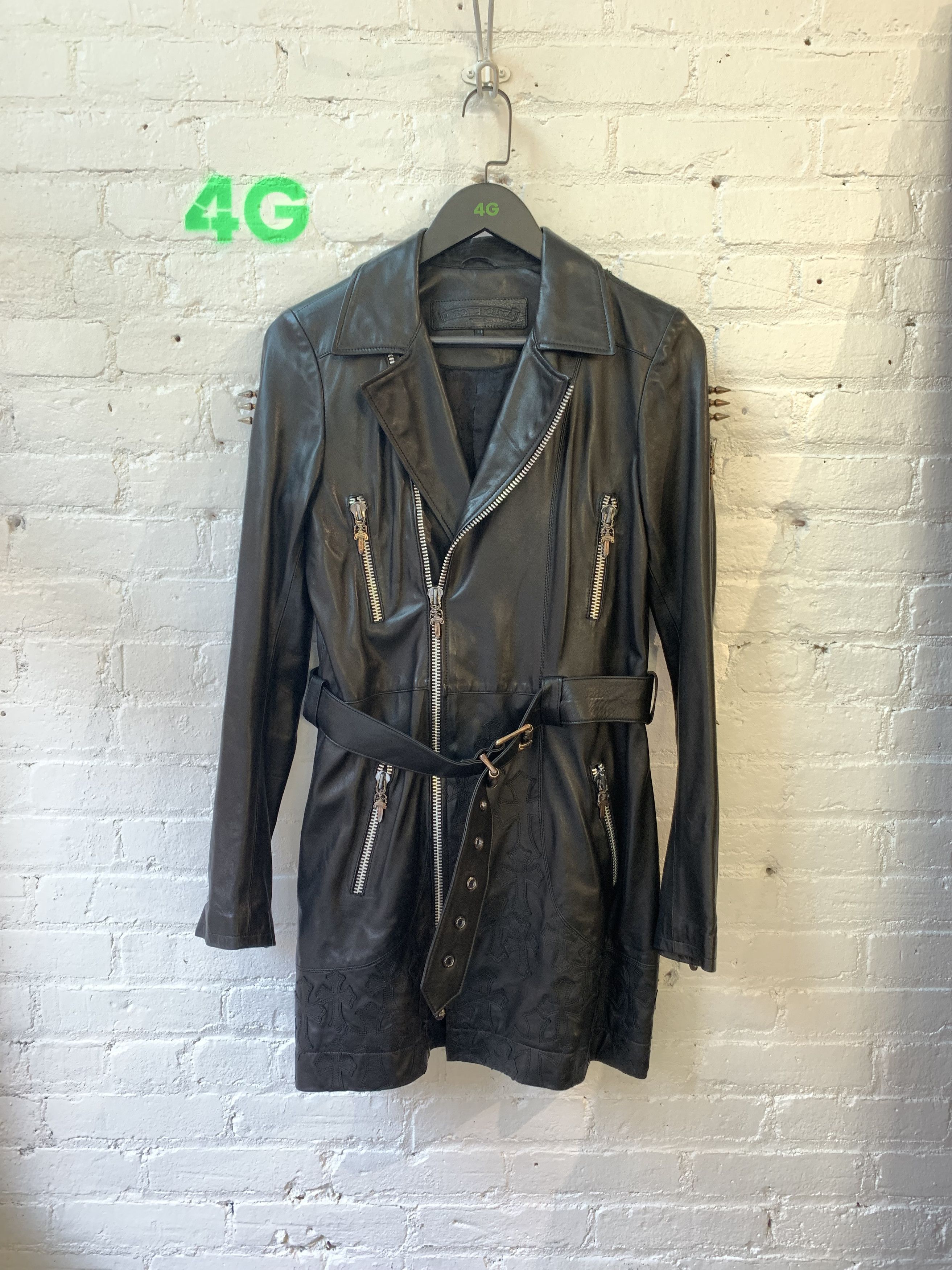 Chrome Hearts CHROME HEARTS 1/1 80 CROSS LEATHER GRIM REAPER JACKET Size US S / EU 44-46 / 1 - 1 Thumbnail