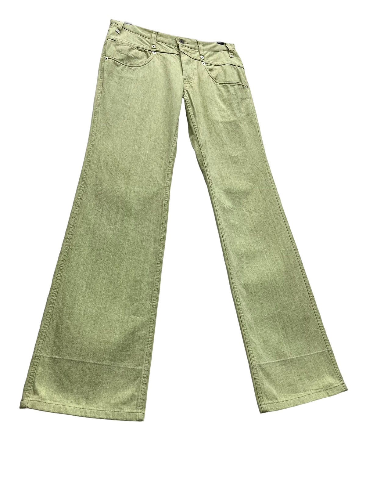 Yohji Yamamoto FLARE🔥 A.A.R YOHJI YAMAMOTO x D’URBAN Soft Green Minimalist Size US 30 / EU 46 - 2 Thumbnail
