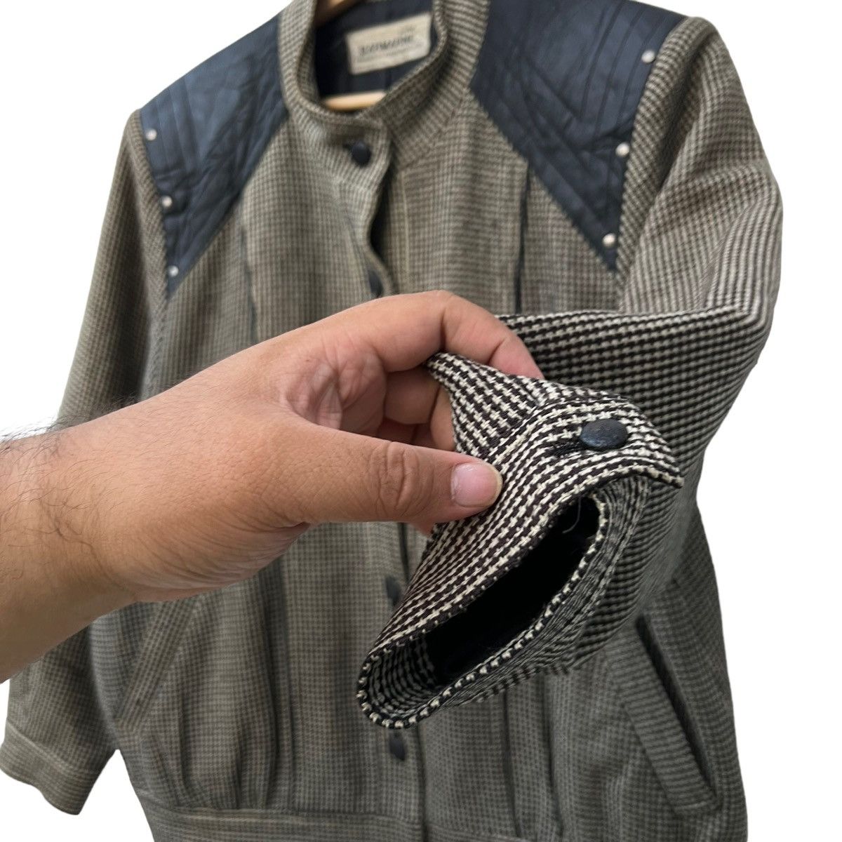 VINTAGE BARMARNE HERRINGBONE INSPIRED BY ISSEY MIYAKE JAPAN