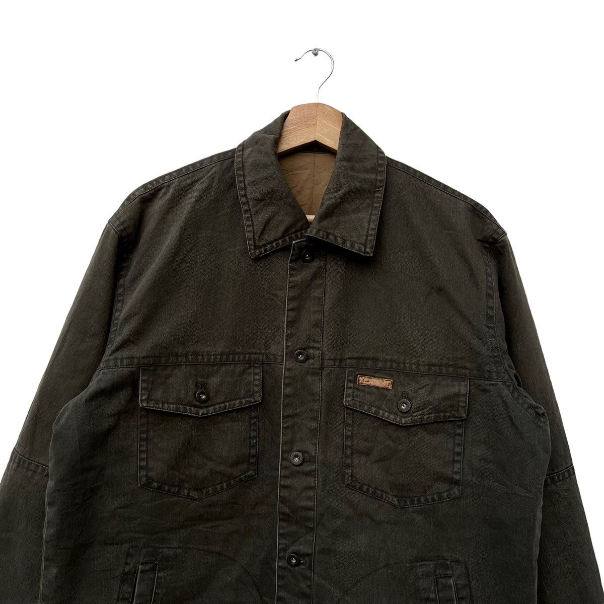 Japanese Brand VINTAGE HIKORY CHORE JACKET CROCODILE JAPAN Size US M / EU 48-50 / 2 - 3 Thumbnail
