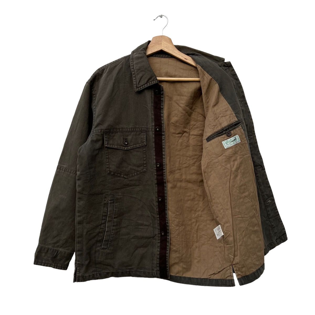 Japanese Brand VINTAGE HIKORY CHORE JACKET CROCODILE JAPAN Size US M / EU 48-50 / 2 - 9 Thumbnail