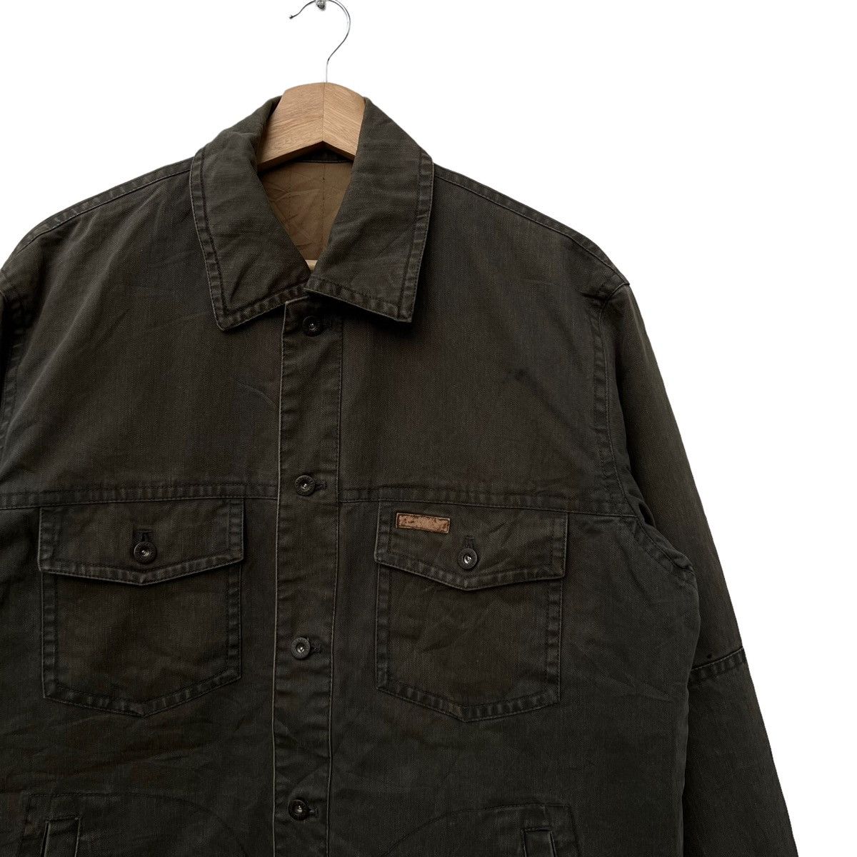 Japanese Brand VINTAGE HIKORY CHORE JACKET CROCODILE JAPAN Size US M / EU 48-50 / 2 - 5 Thumbnail
