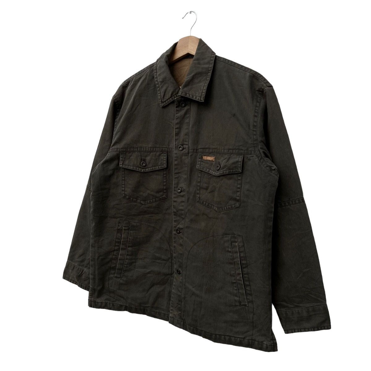 Japanese Brand VINTAGE HIKORY CHORE JACKET CROCODILE JAPAN Size US M / EU 48-50 / 2 - 2 Thumbnail