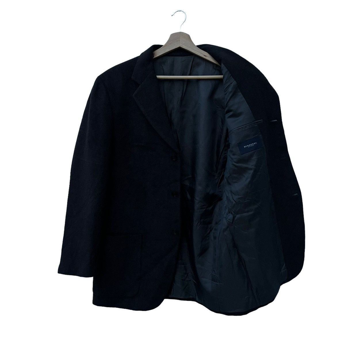 Burberry VINTAGE BURBERRY LONDON HERRINGBONE WOOL DOUBLE BREAST Size US L / EU 52-54 / 3 - 8 Thumbnail