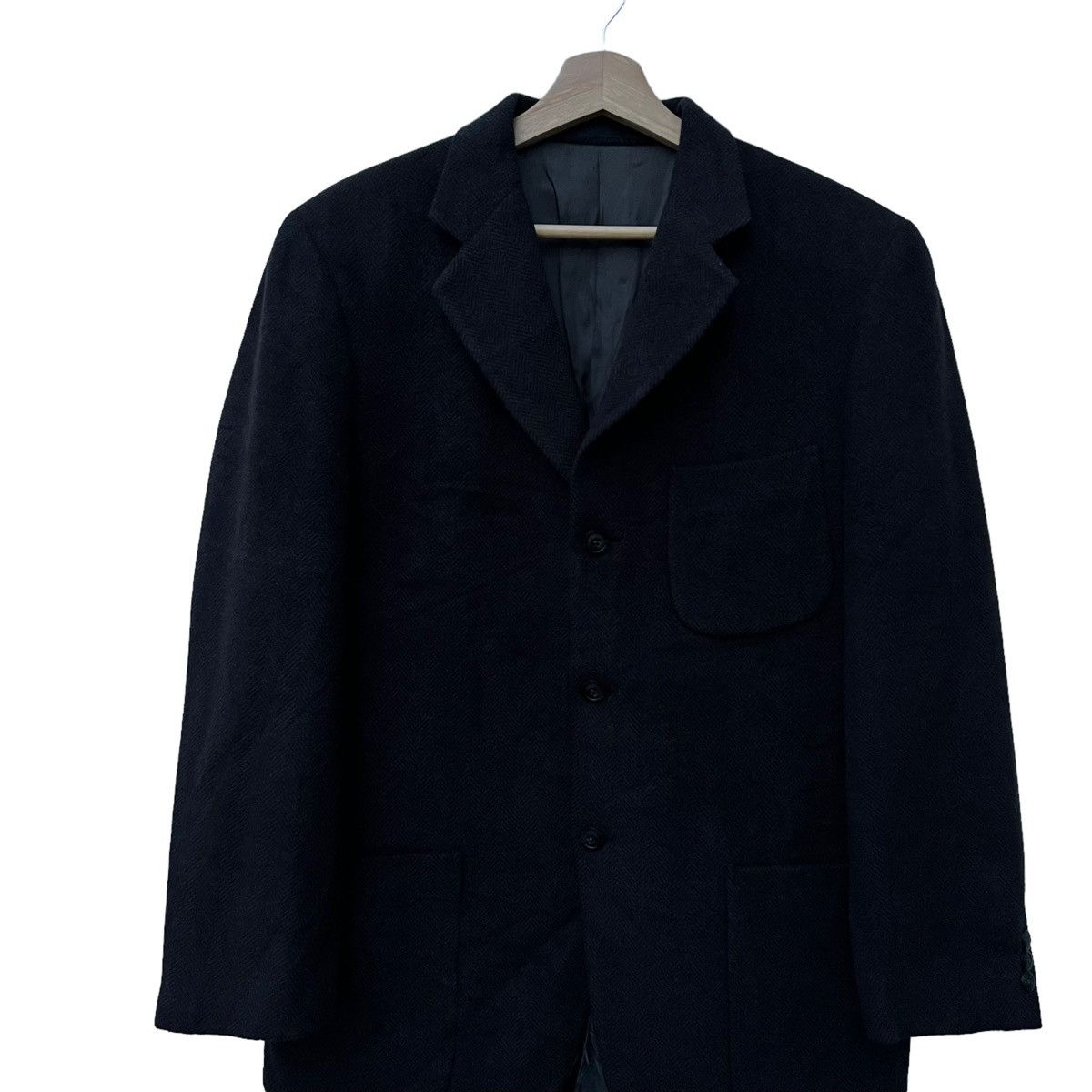 Burberry VINTAGE BURBERRY LONDON HERRINGBONE WOOL DOUBLE BREAST Size US L / EU 52-54 / 3 - 3 Thumbnail