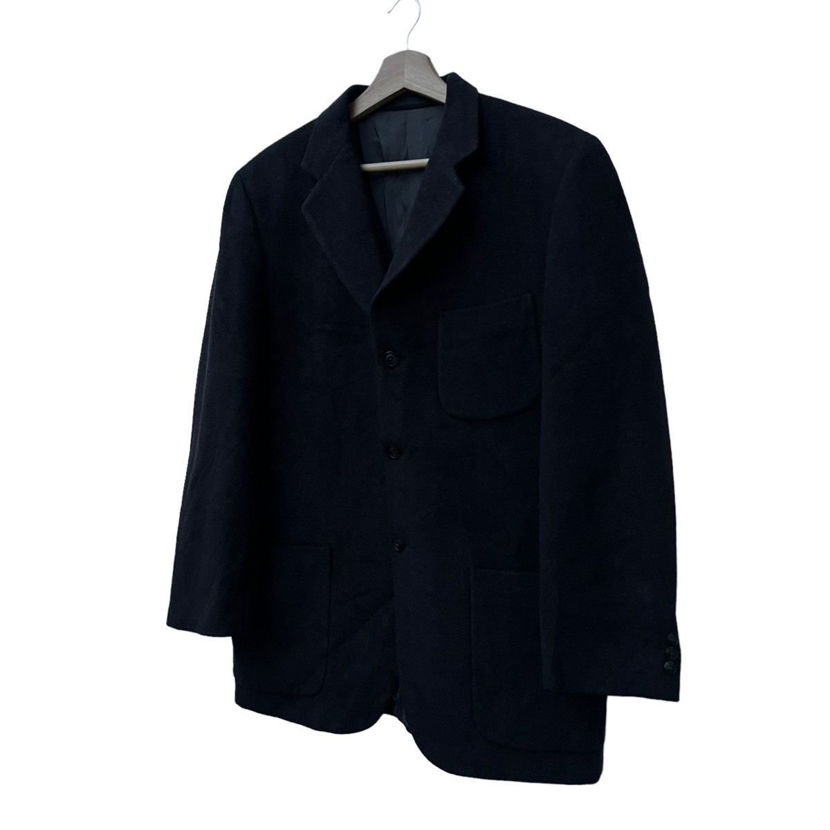Burberry VINTAGE BURBERRY LONDON HERRINGBONE WOOL DOUBLE BREAST Size US L / EU 52-54 / 3 - 2 Thumbnail
