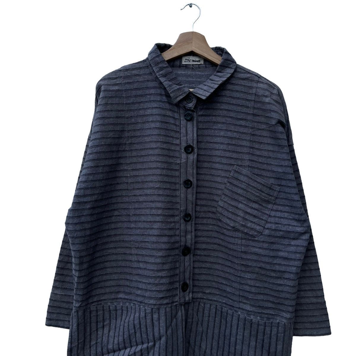 Japanese Brand VINTAGE ST RIVER JAPAN STRIPED HIKORY CHORE JACKET Size US L / EU 52-54 / 3 - 2 Thumbnail