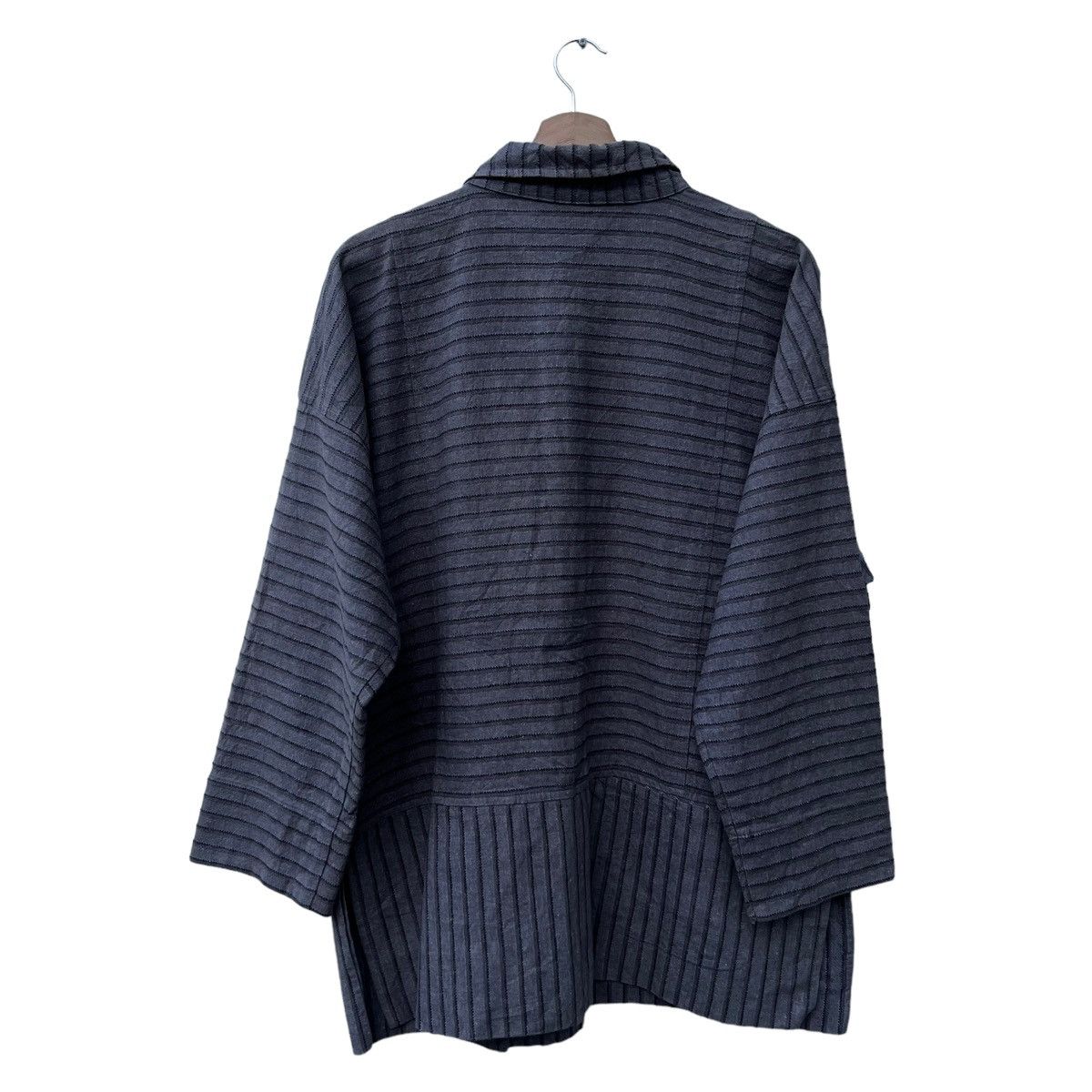 Japanese Brand VINTAGE ST RIVER JAPAN STRIPED HIKORY CHORE JACKET Size US L / EU 52-54 / 3 - 7 Thumbnail