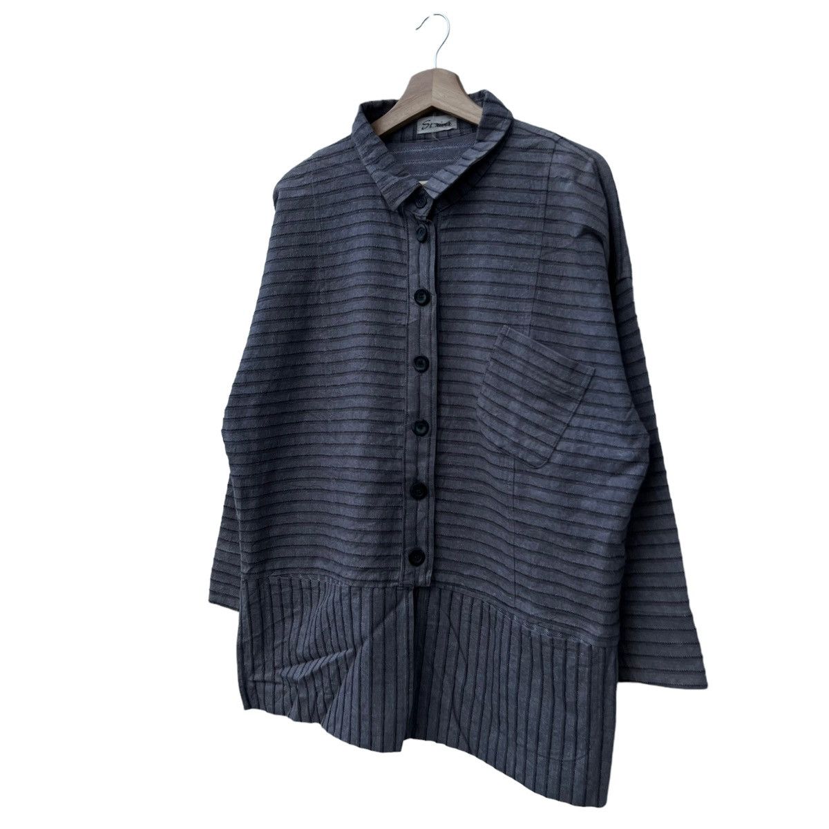 Japanese Brand VINTAGE ST RIVER JAPAN STRIPED HIKORY CHORE JACKET Size US L / EU 52-54 / 3 - 5 Thumbnail