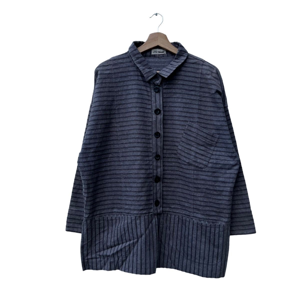 VINTAGE ST RIVER JAPAN STRIPED HIKORY CHORE JACKET