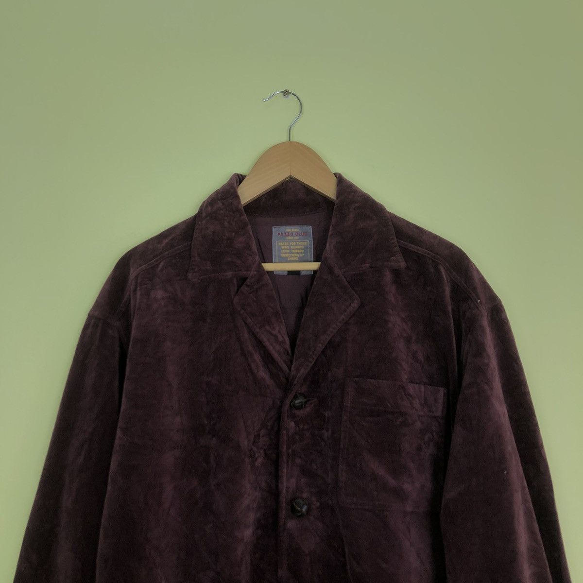 Japanese Brand Corduroy Jacket 3 Pocket Pazzo Club Collection Size US L / EU 52-54 / 3 - 3 Thumbnail