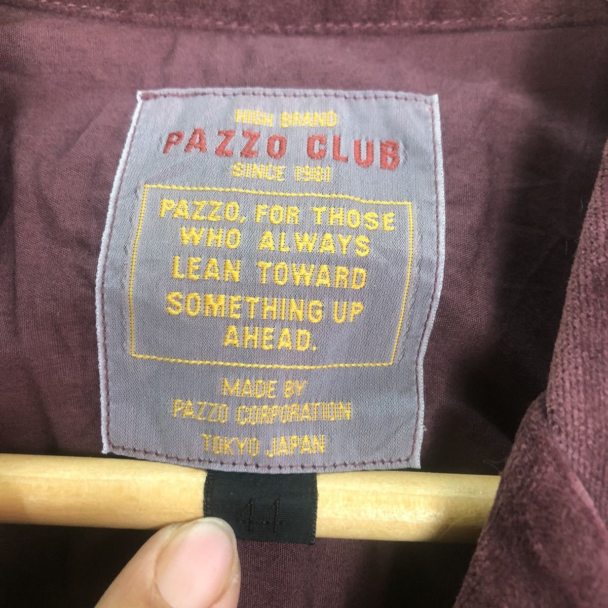 Japanese Brand Corduroy Jacket 3 Pocket Pazzo Club Collection Size US L / EU 52-54 / 3 - 7 Thumbnail