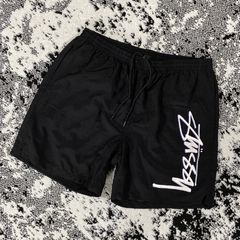 Stussy 00's Splatter Monogram Logo Shorts - 34 – Warmwaves