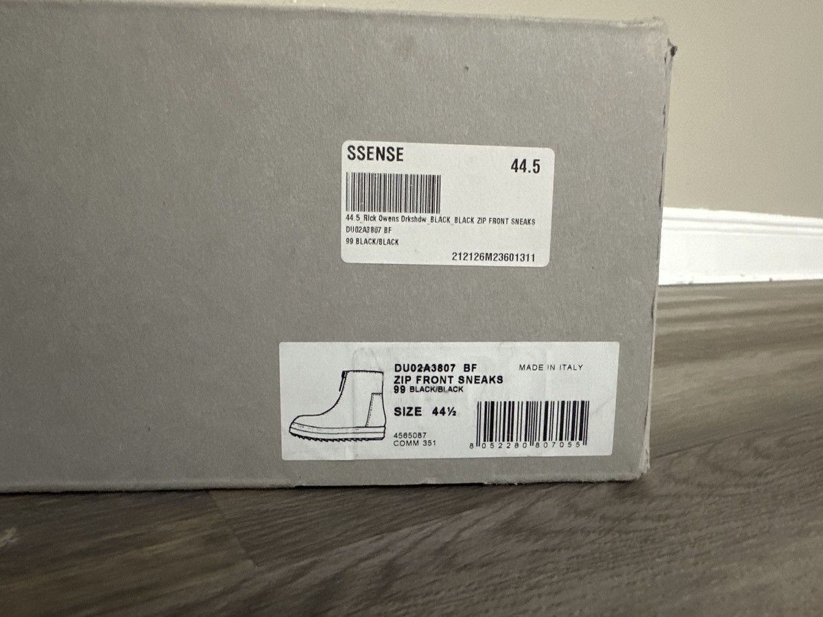 Rick Owens × Rick Owens Drkshdw Rick Owens Zip Front Ramones Size US 11.5 / EU 44-45 - 9 Thumbnail