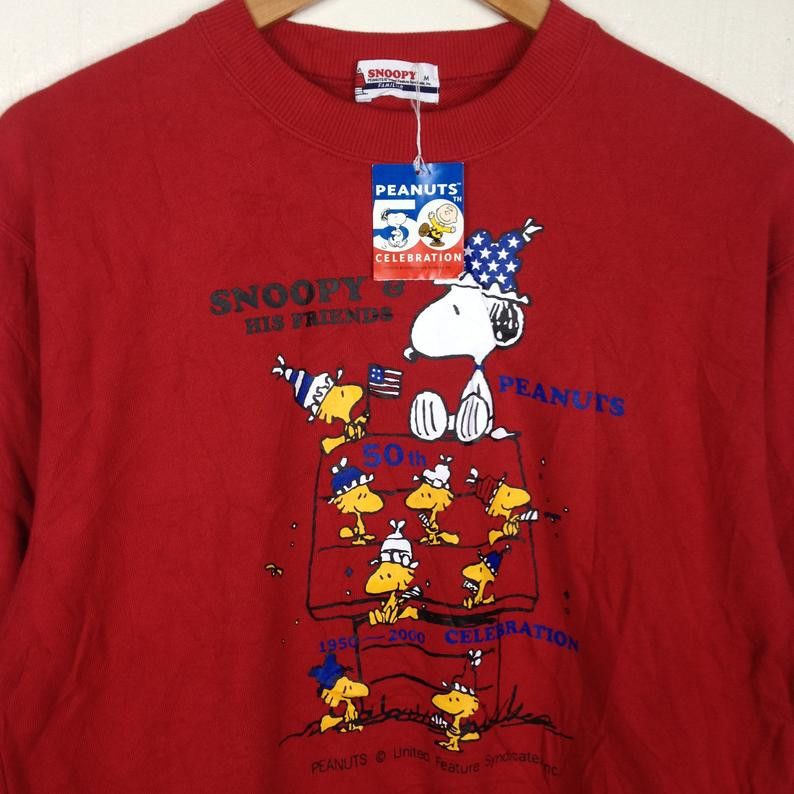 Disney N.W.T Vintage SNOOPY & FRIENDS PEANUTS 50th Celebration Size US M / EU 48-50 / 2 - 2 Thumbnail