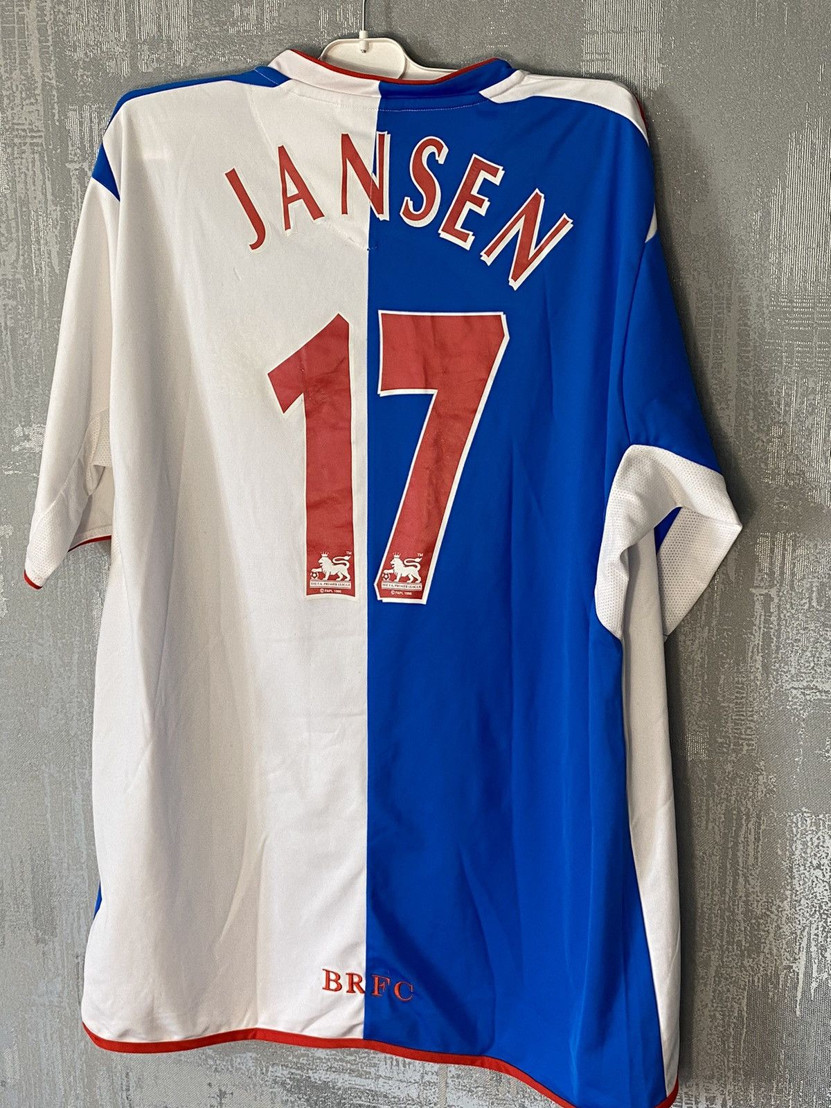 Lonsdale × Vintage 2004 2005 Blackburn Rovers Lonsdale Soccer Jersey#17 Jansen Size US L / EU 52-54 / 3 - 2 Thumbnail