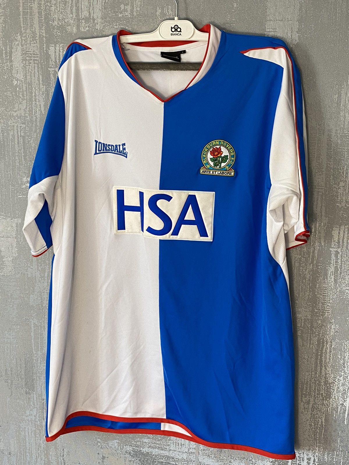 Lonsdale × Vintage 2004 2005 Blackburn Rovers Lonsdale Soccer Jersey#17 Jansen Size US L / EU 52-54 / 3 - 1 Thumbnail