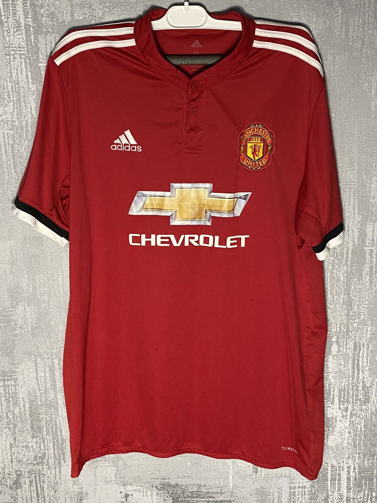 Adidas 2017 Manchester United Adidas Home Soccer Jersey Size US XL / EU 56 / 4 - 1 Thumbnail