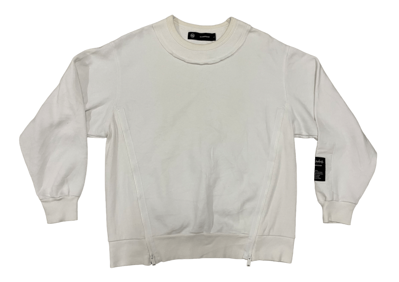 image of Gu x Undercover Sweatshirt Jumper in White, Men's (Size Large)
