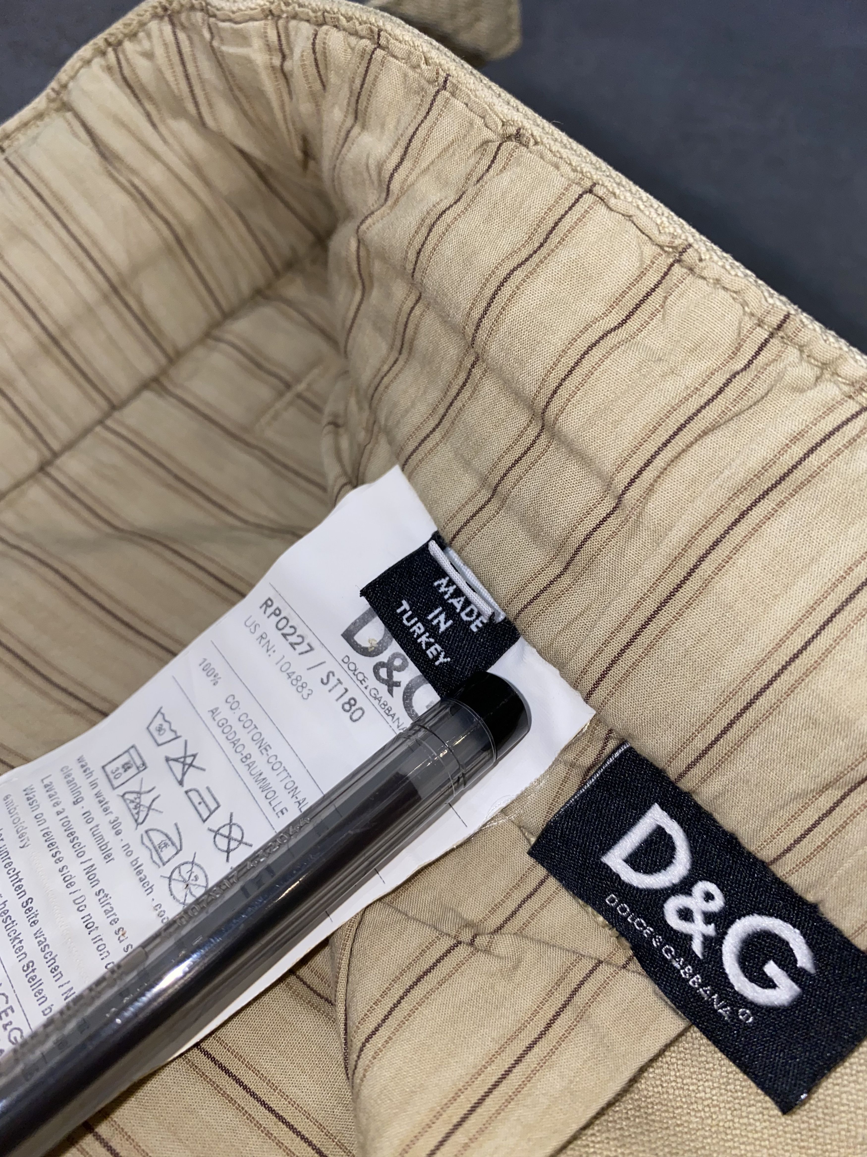 Dolce & Gabbana Archive Dolce & Gabbana Cargo Zipped Beige Denim Pants Size US 34 / EU 50 - 19 Thumbnail