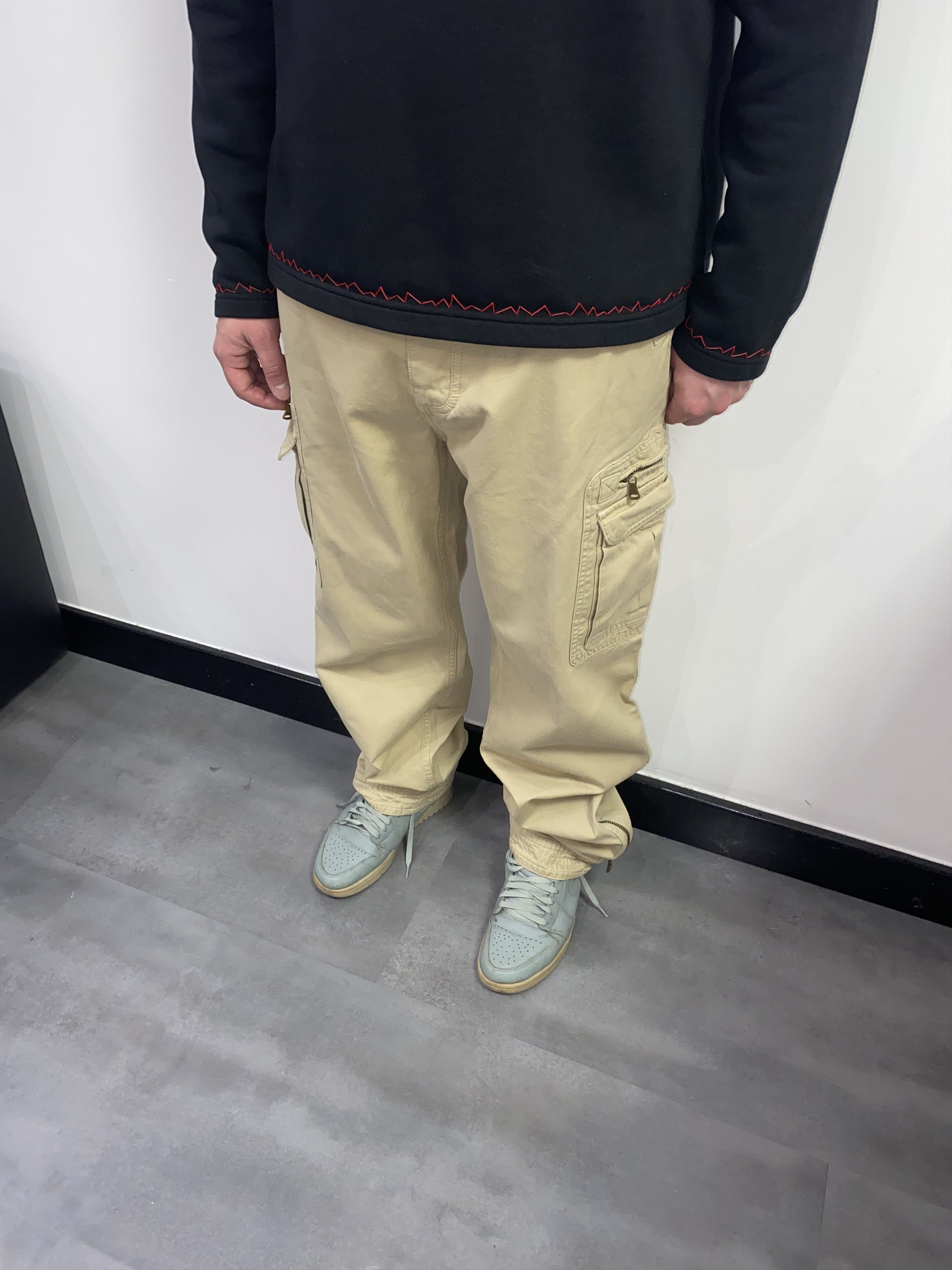 Dolce & Gabbana Archive Dolce & Gabbana Cargo Zipped Beige Denim Pants Size US 34 / EU 50 - 6 Thumbnail