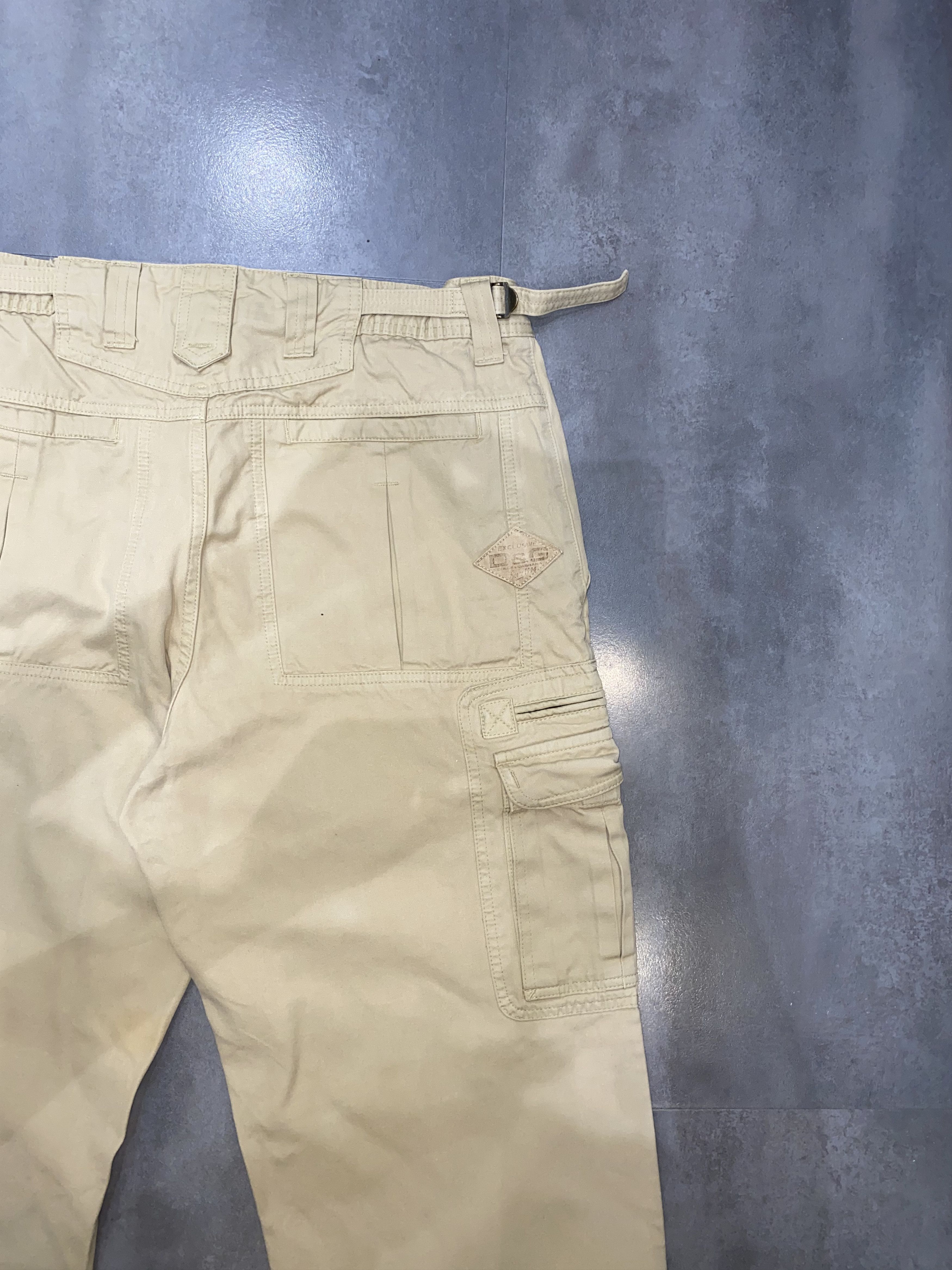 Dolce & Gabbana Archive Dolce & Gabbana Cargo Zipped Beige Denim Pants Size US 34 / EU 50 - 12 Thumbnail