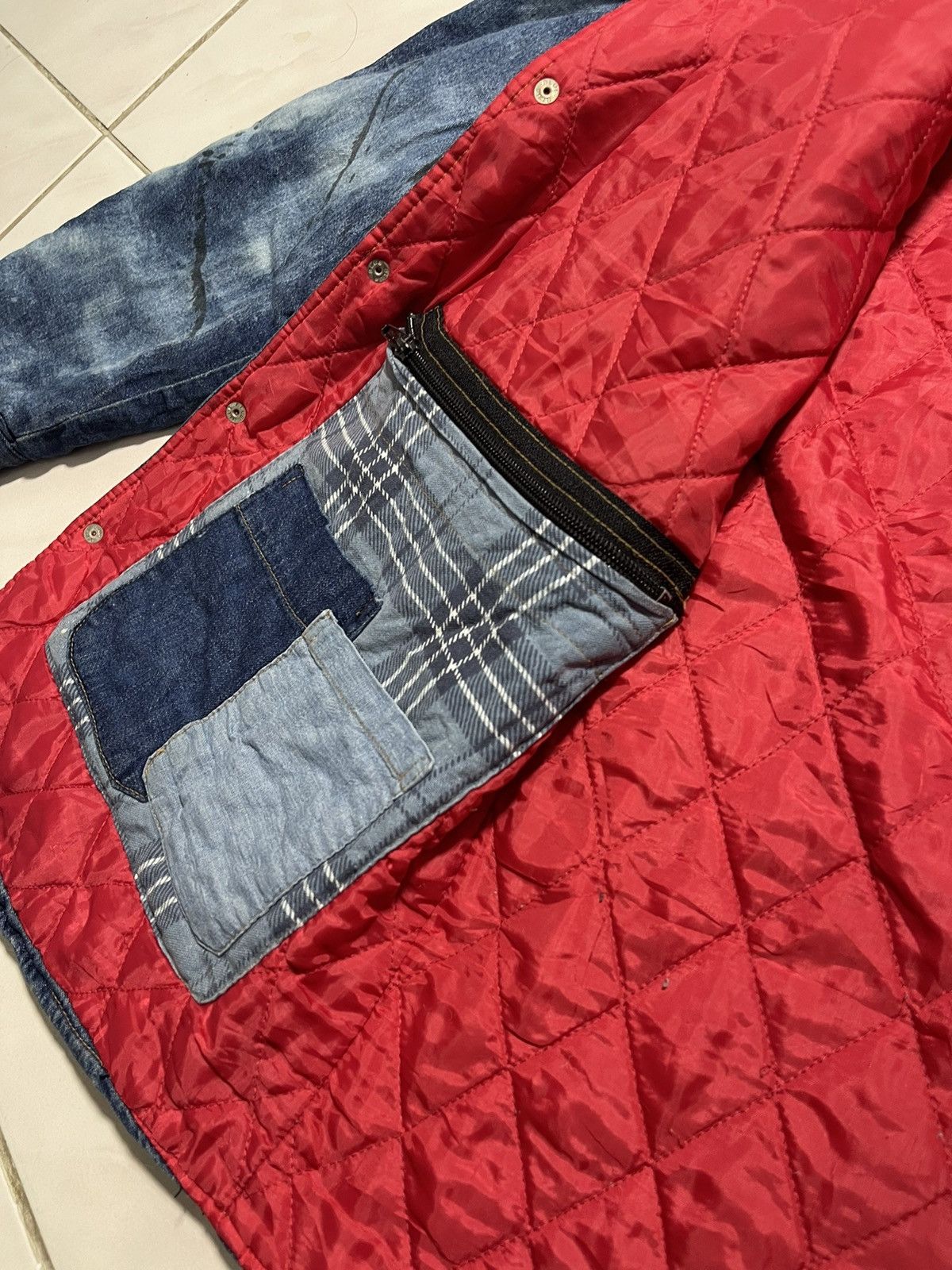Blue Blue Japan Blue Blue Japan Distressed Painter Design Jacket Size US L / EU 52-54 / 3 - 15 Thumbnail