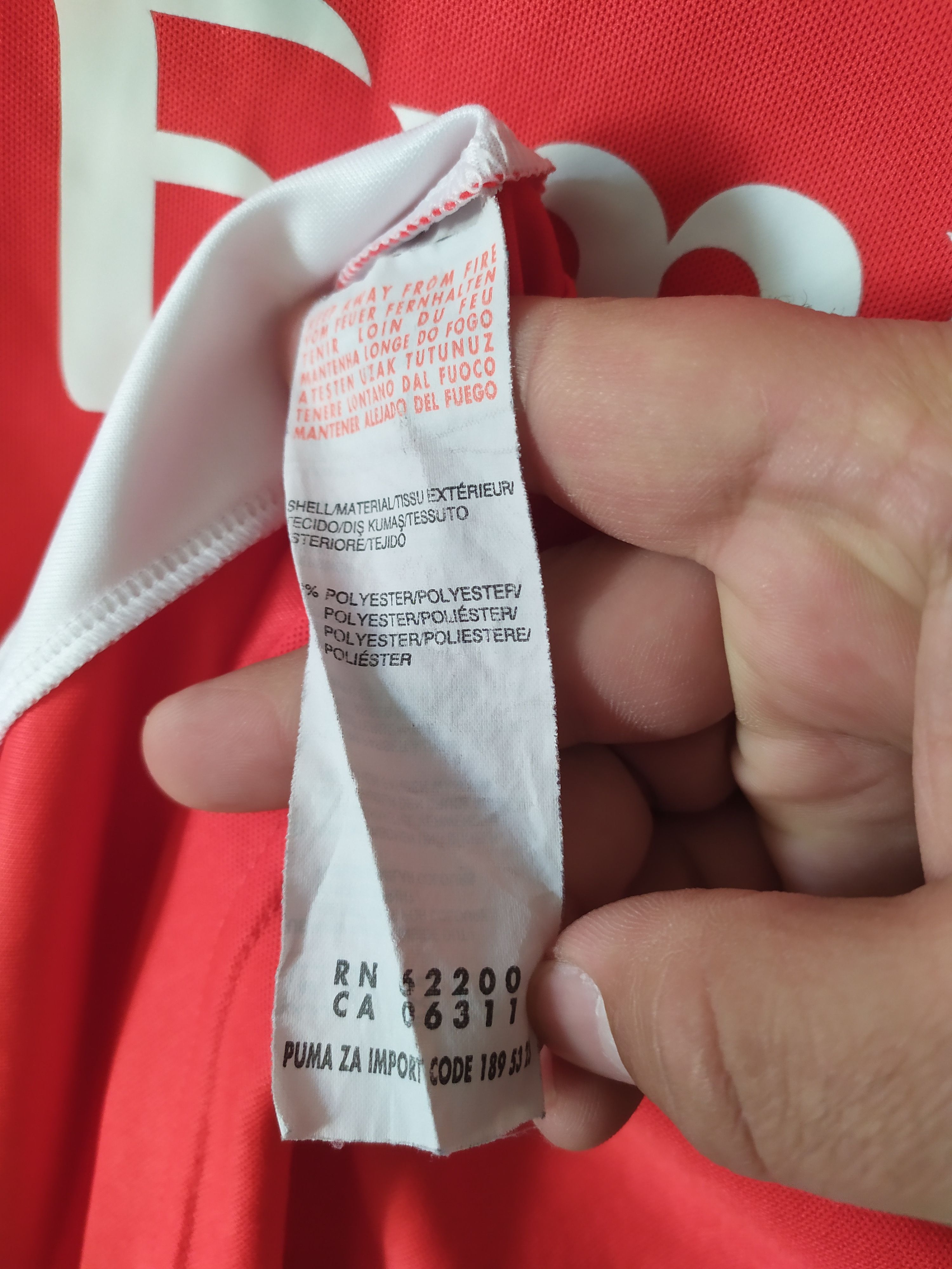 Puma ARSENAL 2014/2015 HOME FOOTBALL SHIRT Soccer JERSEY PUMA Size US M / EU 48-50 / 2 - 3 Thumbnail
