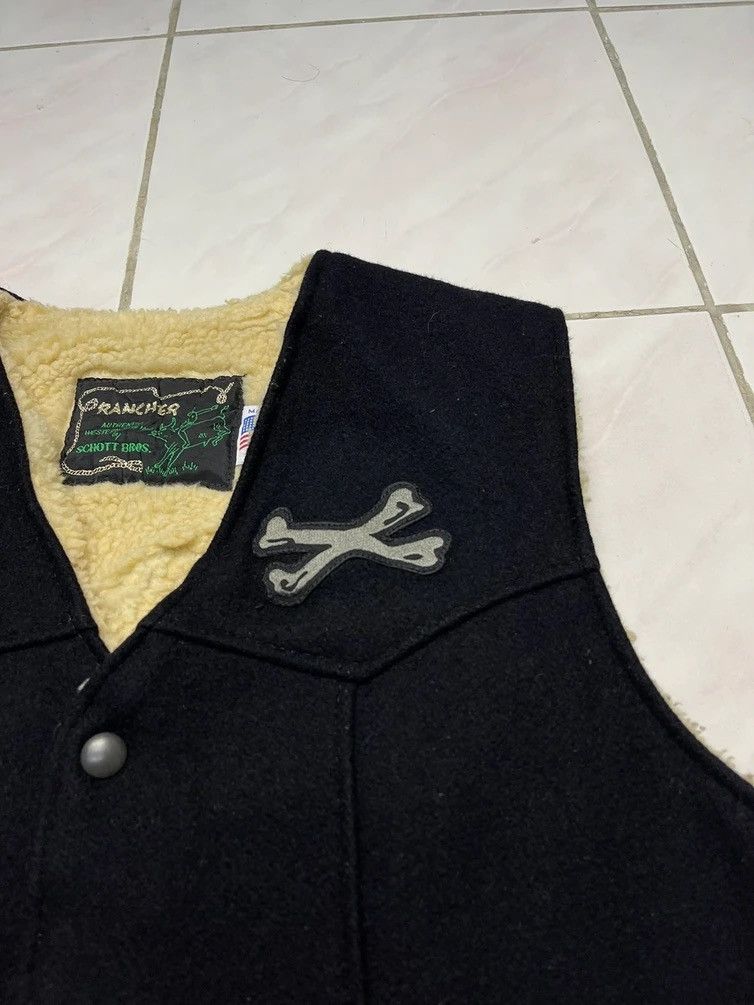 Schott Rancher By Schott X Backdrop Sherpa Skull Motive Vest Size US M / EU 48-50 / 2 - 5 Thumbnail